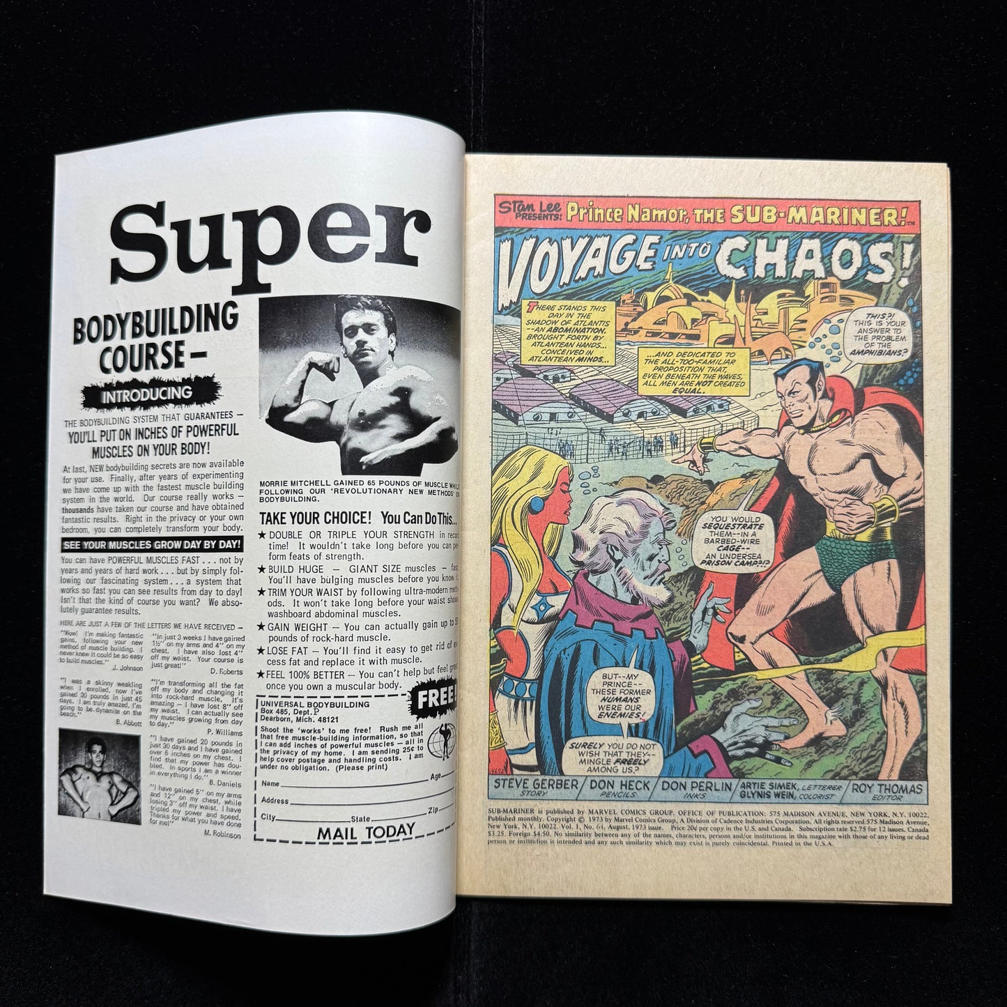 Sub Mariner 64 - Bronze Age Marvel Comics 1973