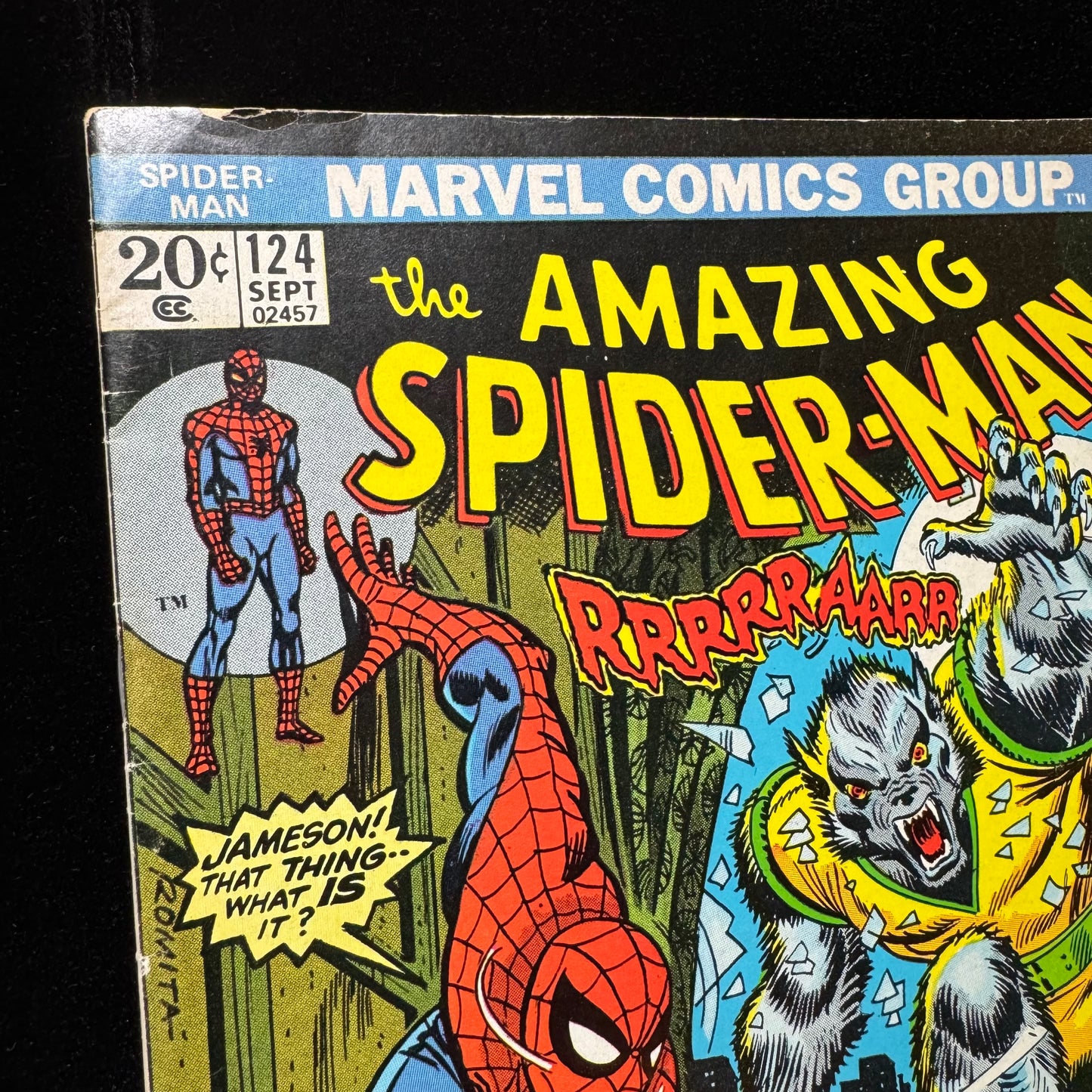 Amazing Spider-Man 124 - 1st App Of Man-Wolf - Bronze Age Marvel Comics 1974
