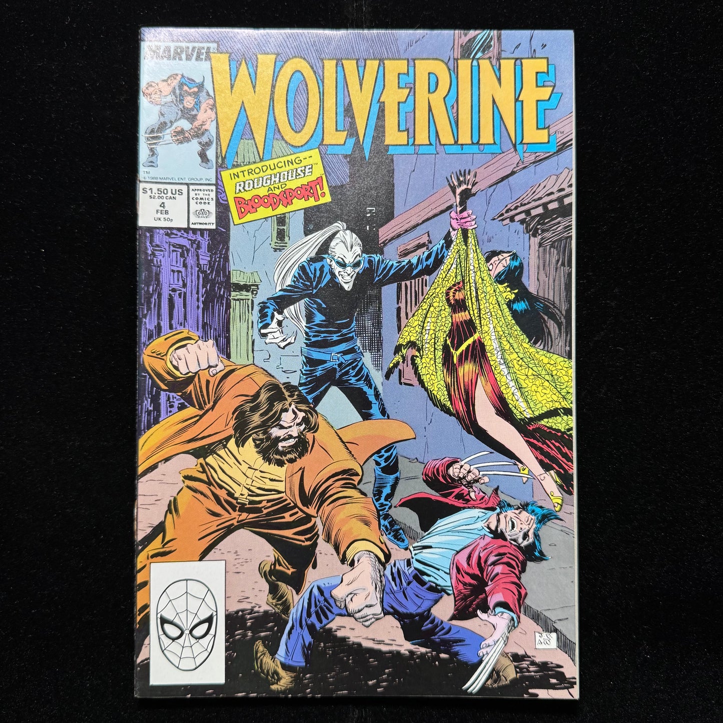 Wolverine 4 - 1st Appearance Of Bloodscream - Copper Age Marvel Comics 1989