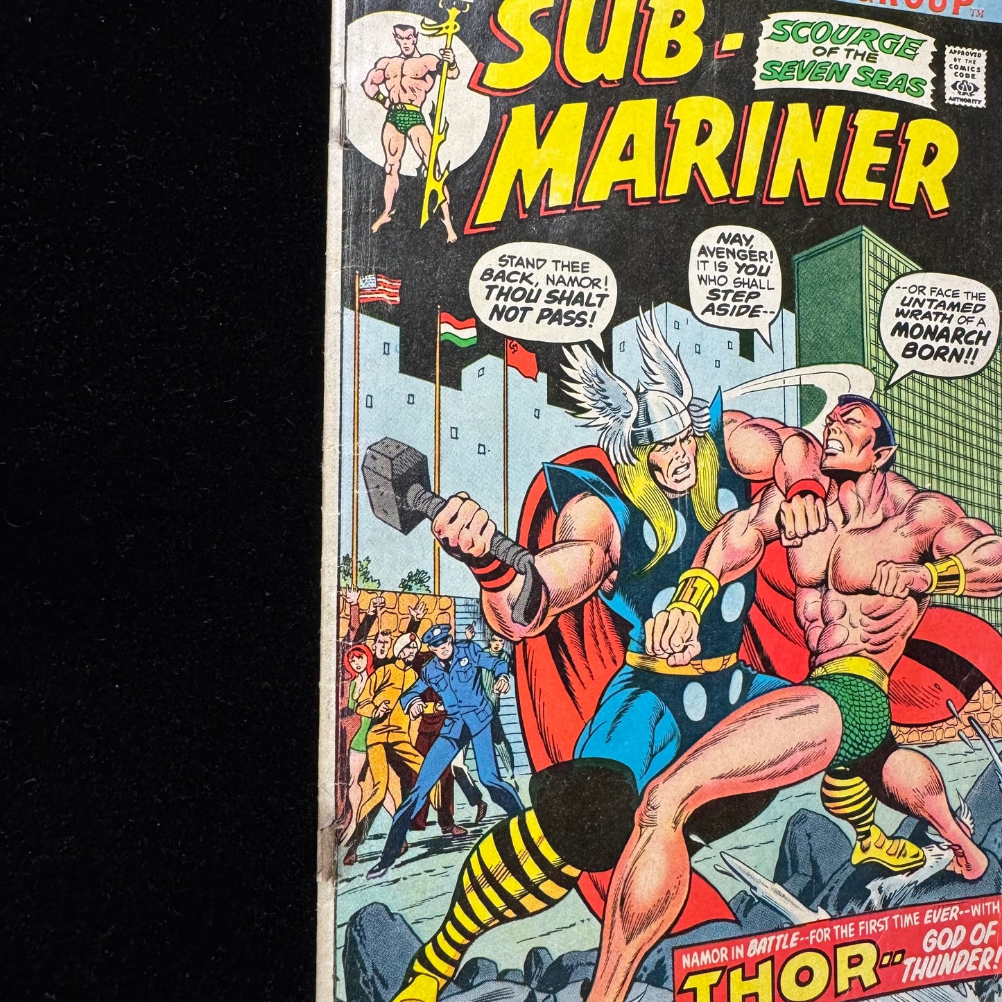 Sub-Mariner 59 - Battle Of Sub-Mariner Vs Thor - Bronze Age Marvel Comics 1973