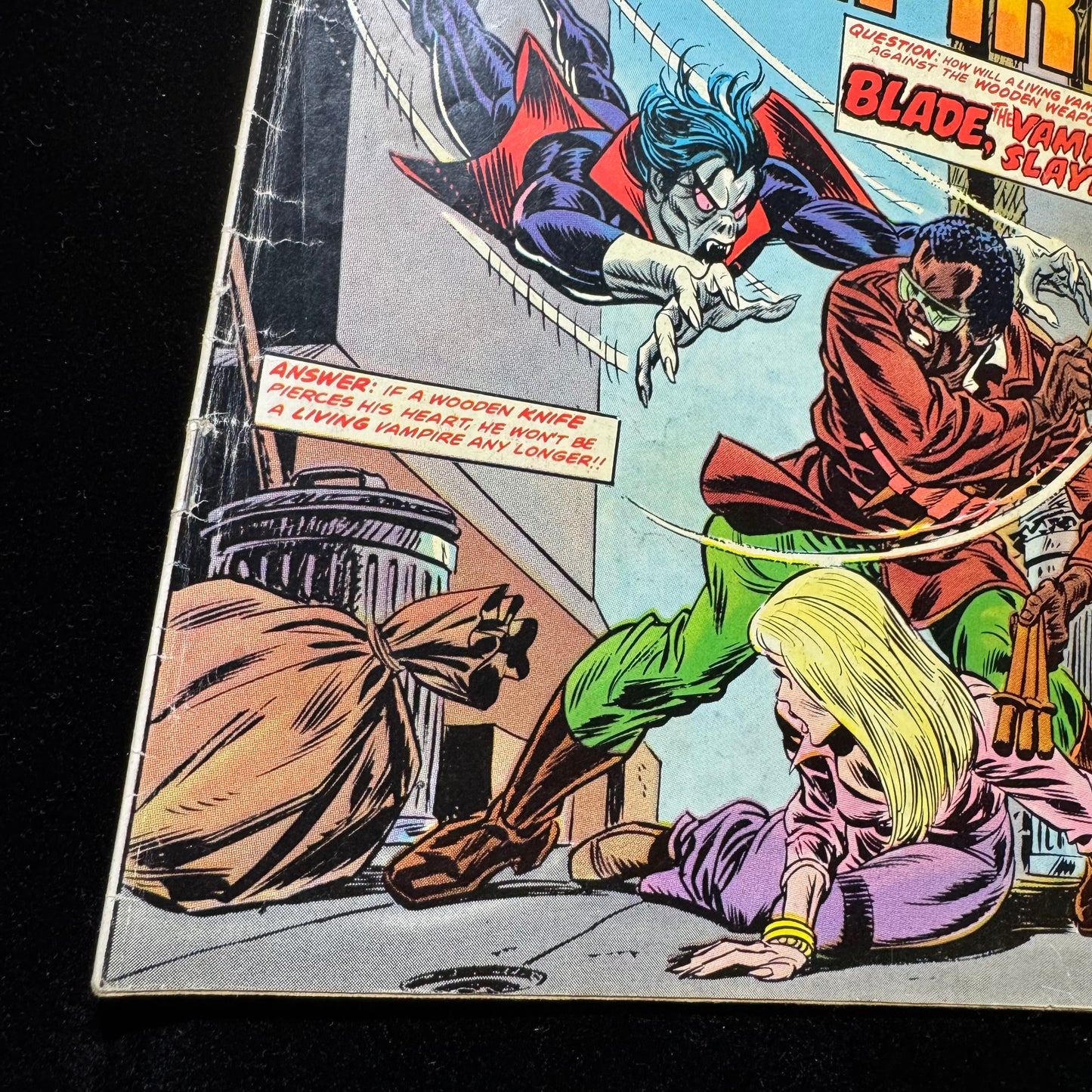 Adventure Into Fear 24 - Blade And Morbius 1st Meet - Bronze Age Marvel 1974