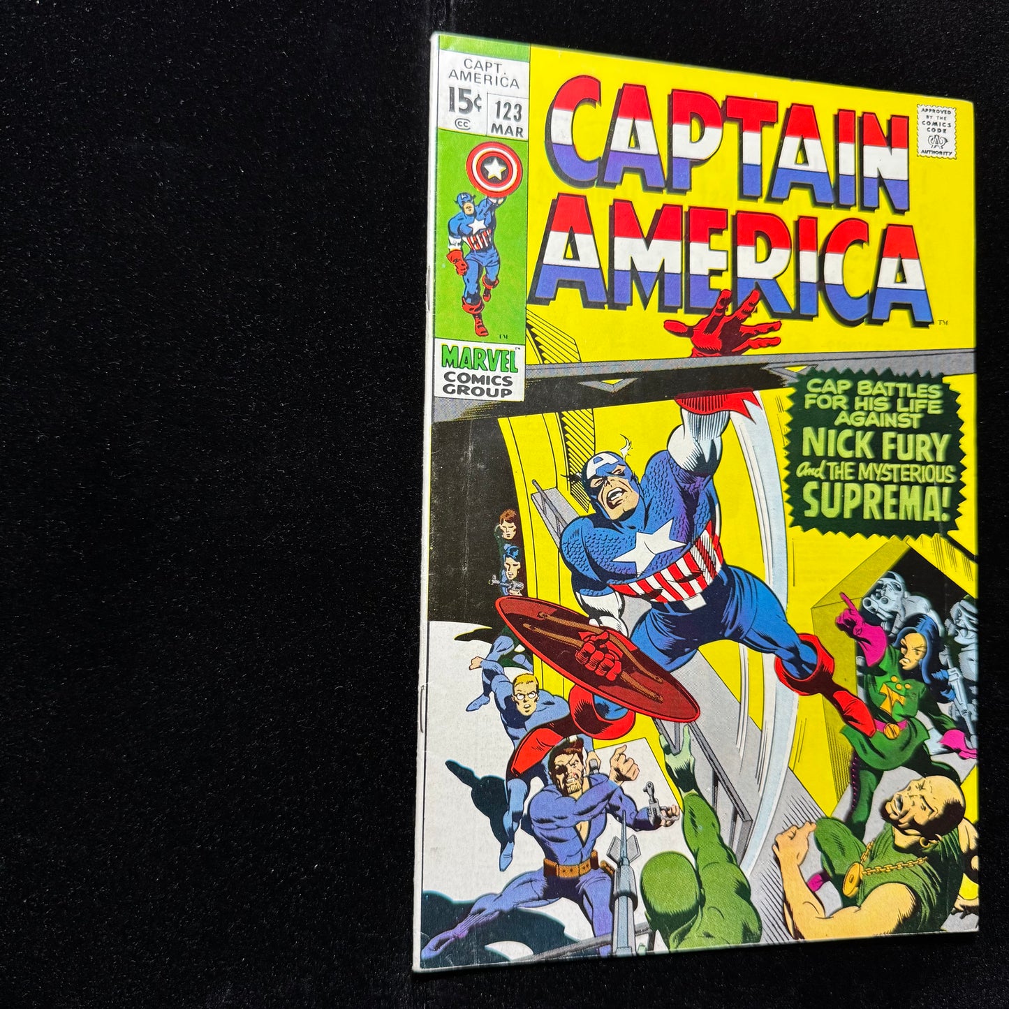 Captain America 123 - 1st Appearance Of Suprema - Bronze Age Marvel Comics 1970