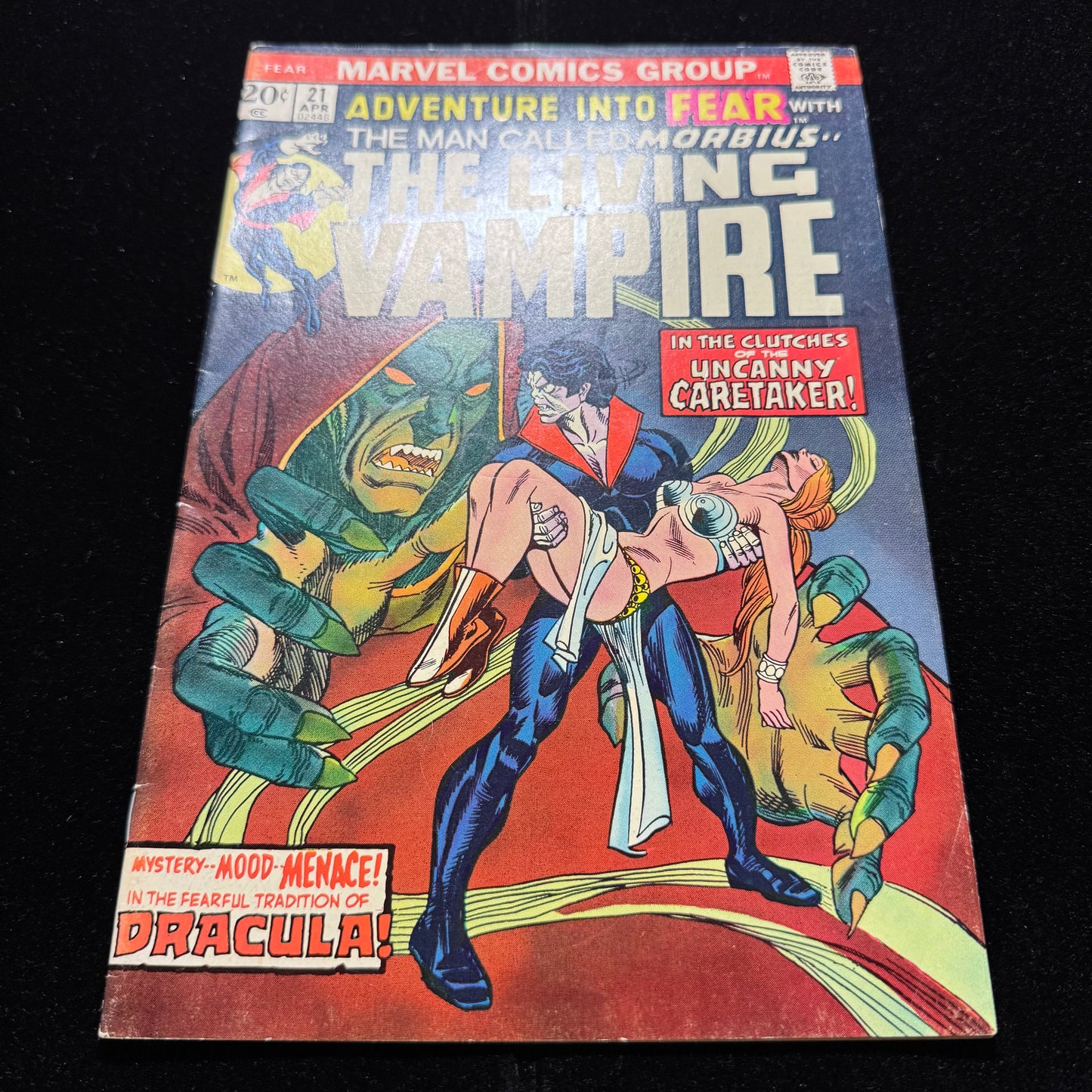 Adventure Into Fear 21 - 2nd Solo Morbius Story - Bronze Age Marvel Comics 1974