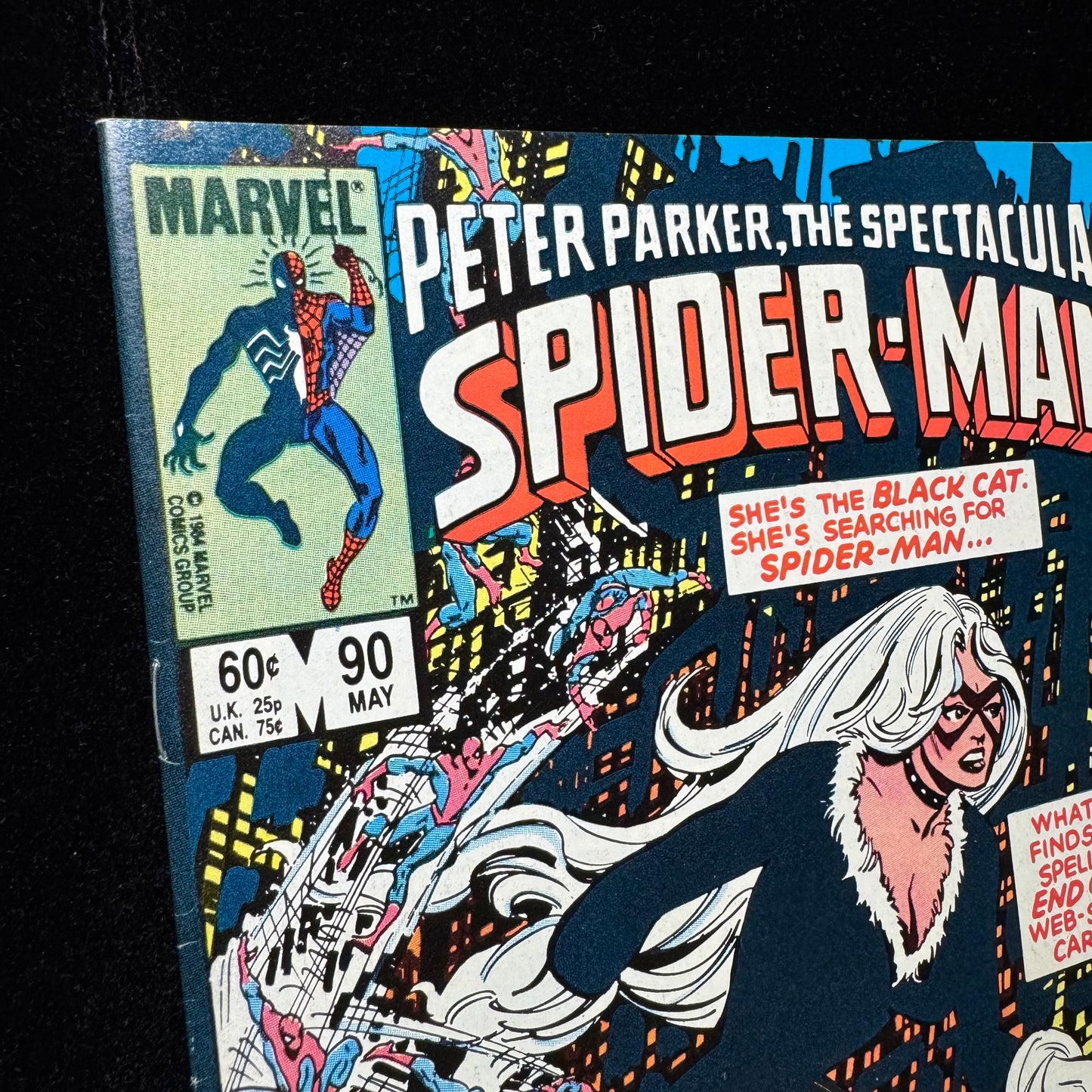 Spectacular Spider-Man 90 - 2nd App Black Suit - Copper Age Marvel Comics 1984