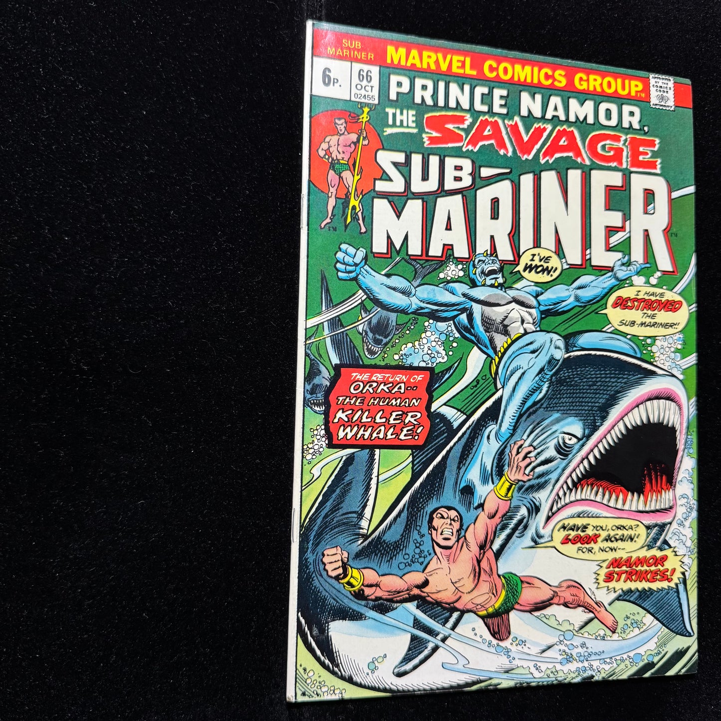 Sub-Mariner 66 - 1st Appearance Of Clay Wilson - Bronze Age Marvel Comics 1973