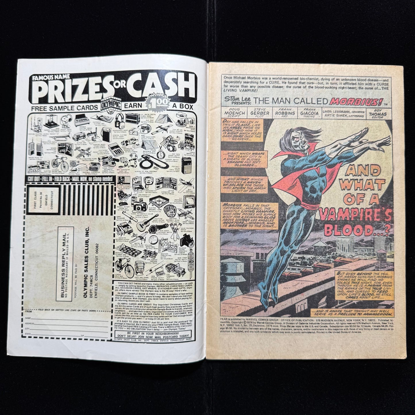 Adventure Into Fear 25 - Bronze Age Marvel Comics 1974