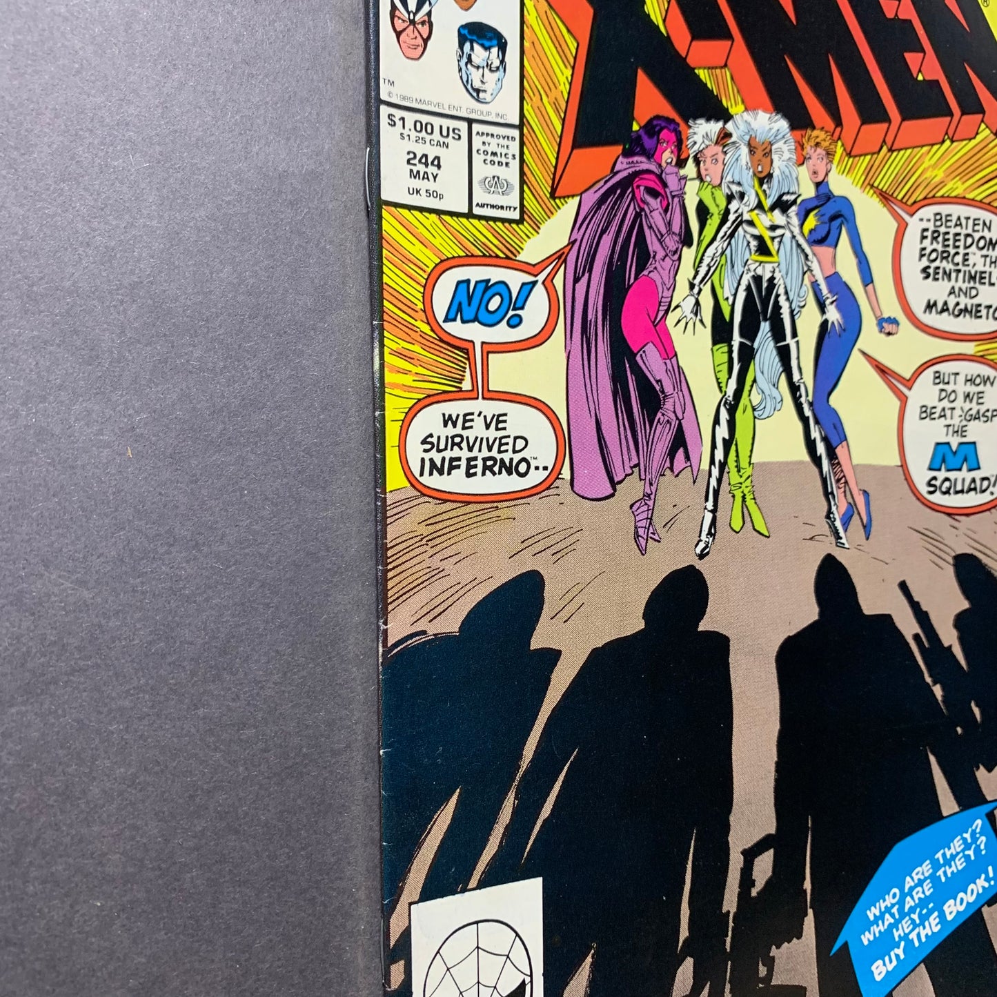 Uncanny x-men 244/ copper age marvel comics 1989