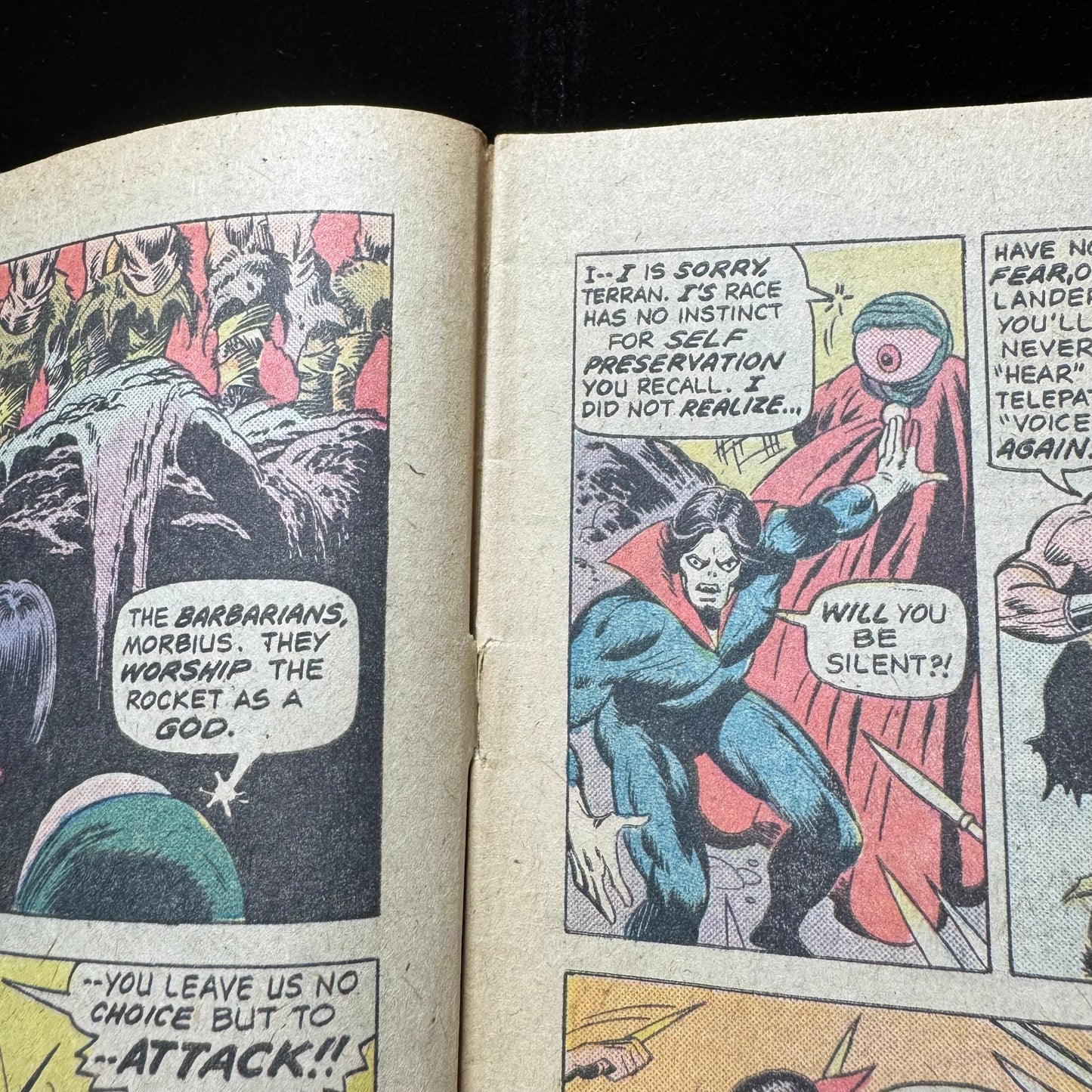 Adventure Into Fear 24 - Blade And Morbius 1st Meet - Bronze Age Marvel 1974