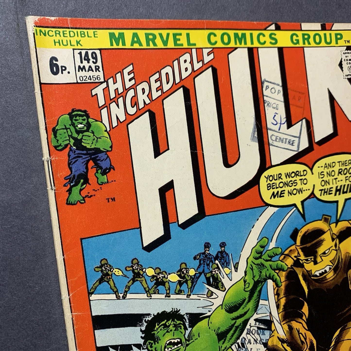 Incredible Hulk 149 - Bronze Age Marvel Comics 1972