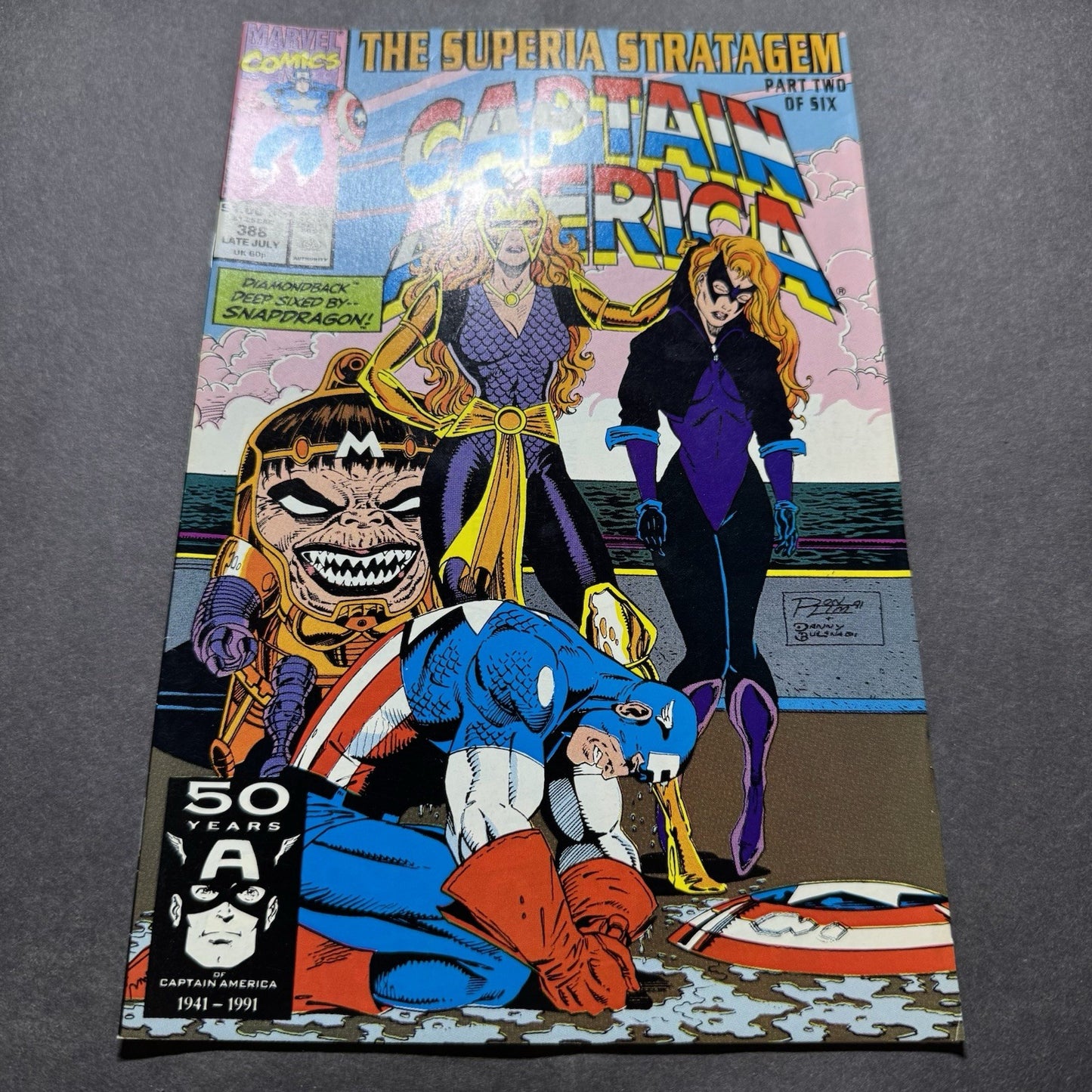 Captain America 388 - Copper Age Marvel Comics 1991