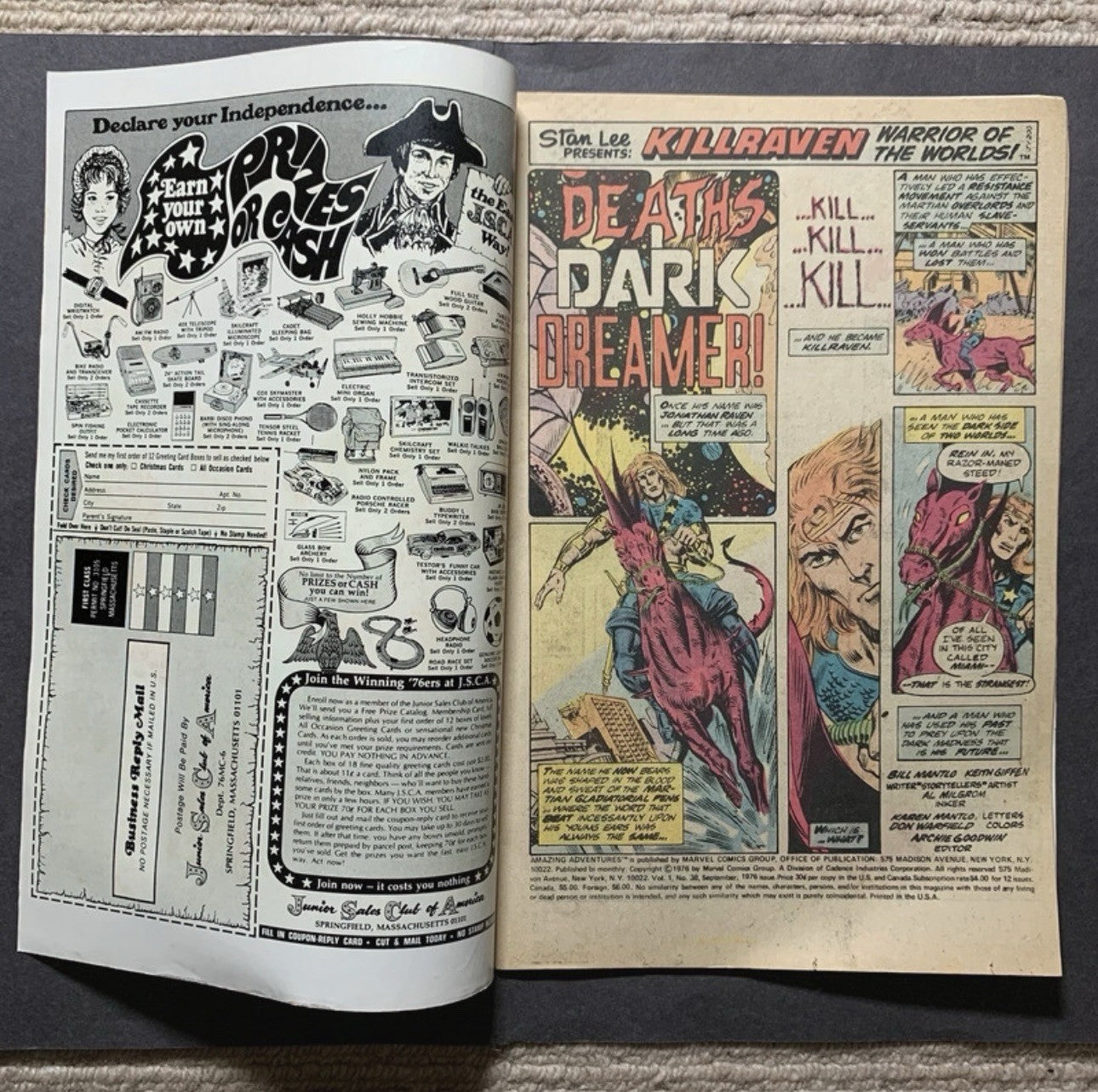 Amazing adventures 38/ Bronze Age marvel comics1976
