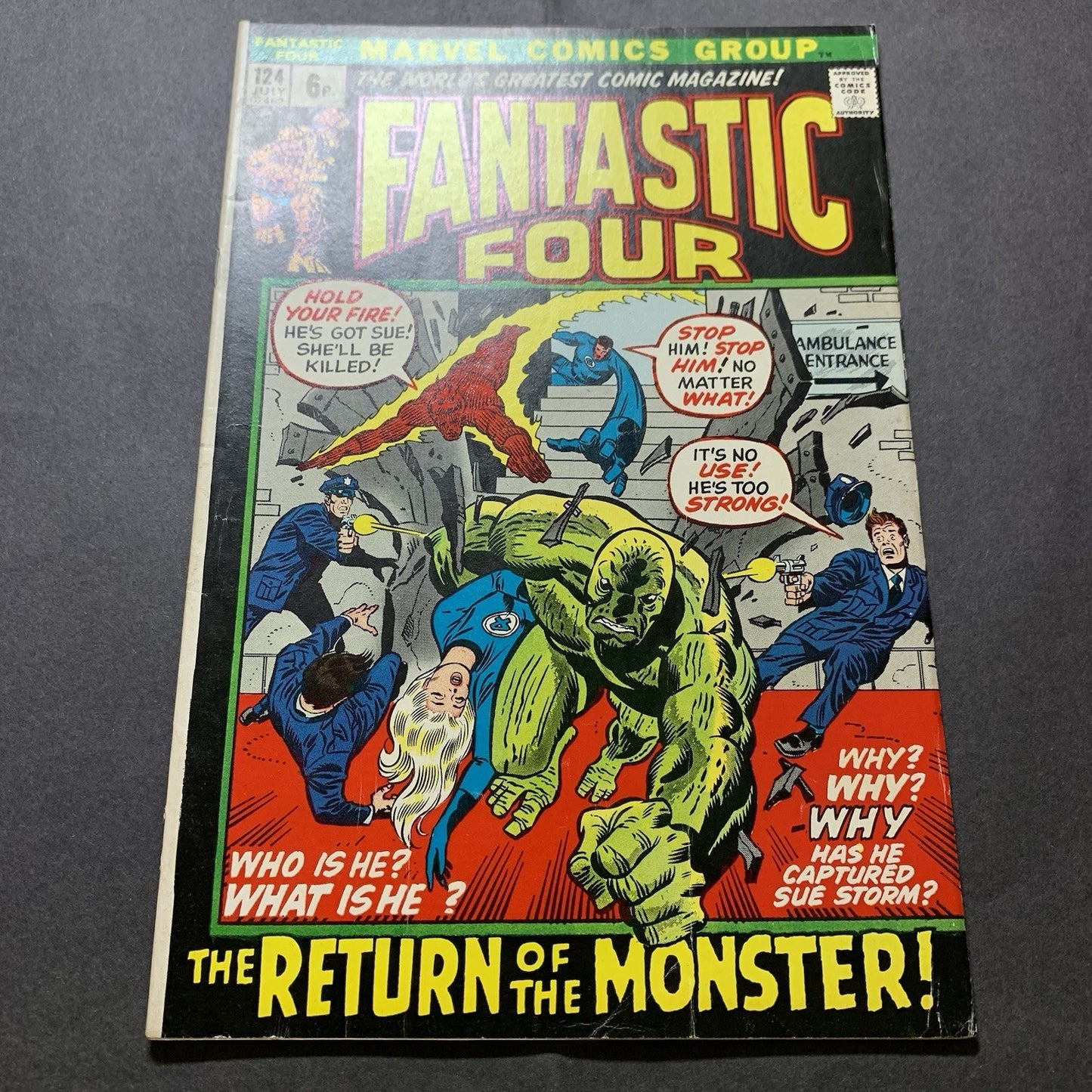 Fantastic four 124/ Bronze Age marvel comics 1972