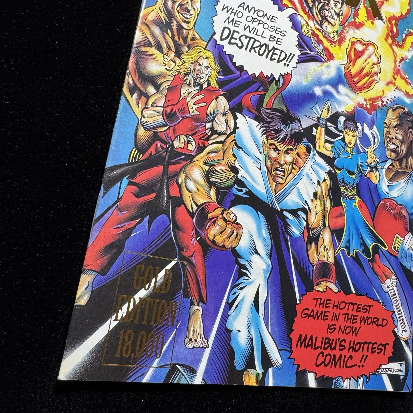 Street Fighter 1 - Ltd Gold Edition - Modern Age Malibu Comics 1993
