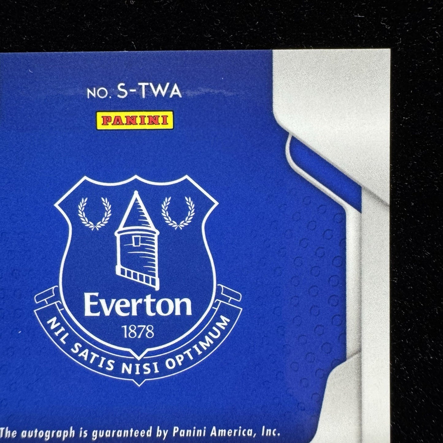 Theo Walcott Prizm Auto S-TWA 2019-20 PaniniEverton Autograph Card