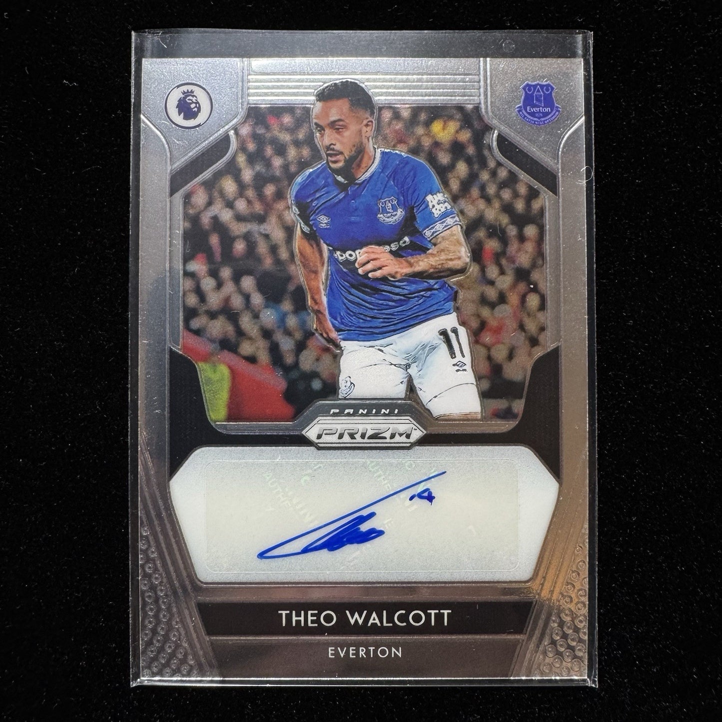Theo Walcott Prizm Auto S-TWA 2019-20 PaniniEverton Autograph Card