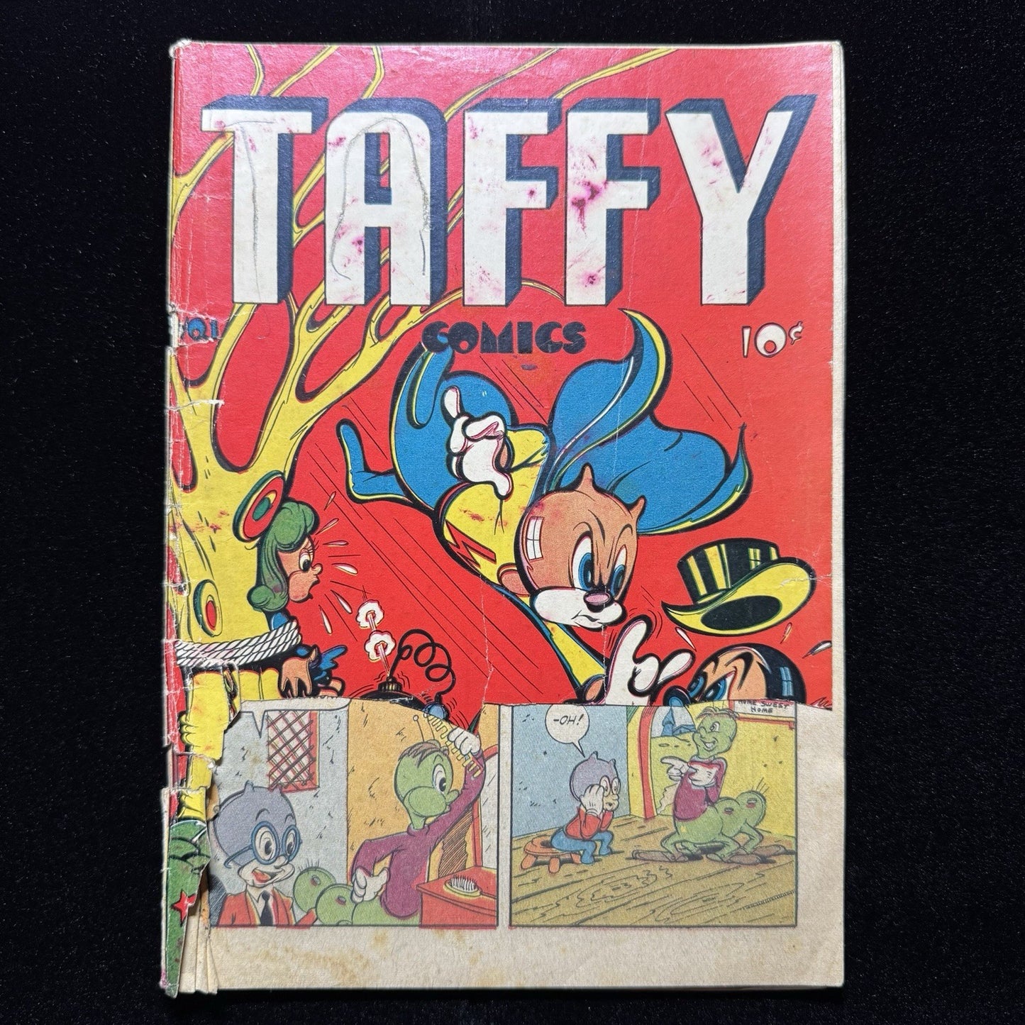 Taffy Comics 1 - 1st Appearance Of Wiggles - Golden Age Rural Home Comics 1945