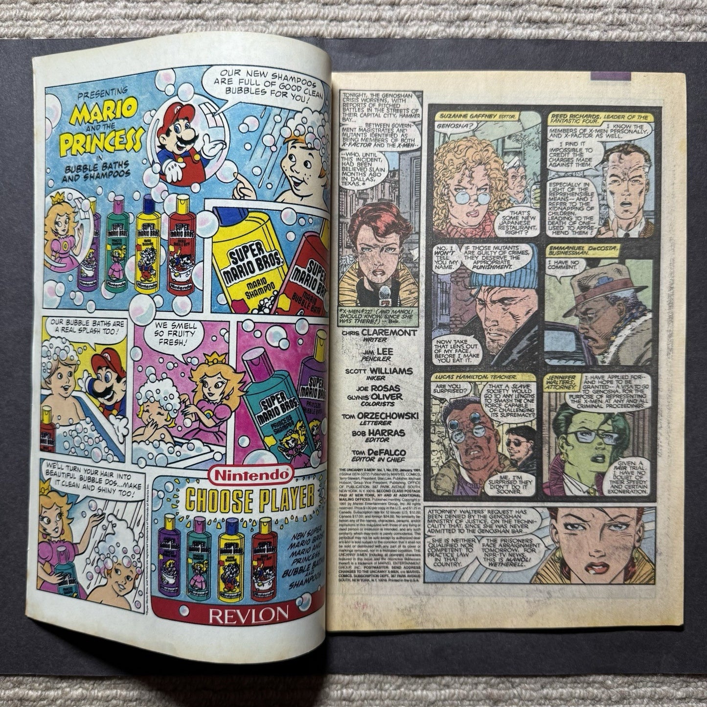 Uncanny X-Men 272/ Copper Age Marvel Comics 1990