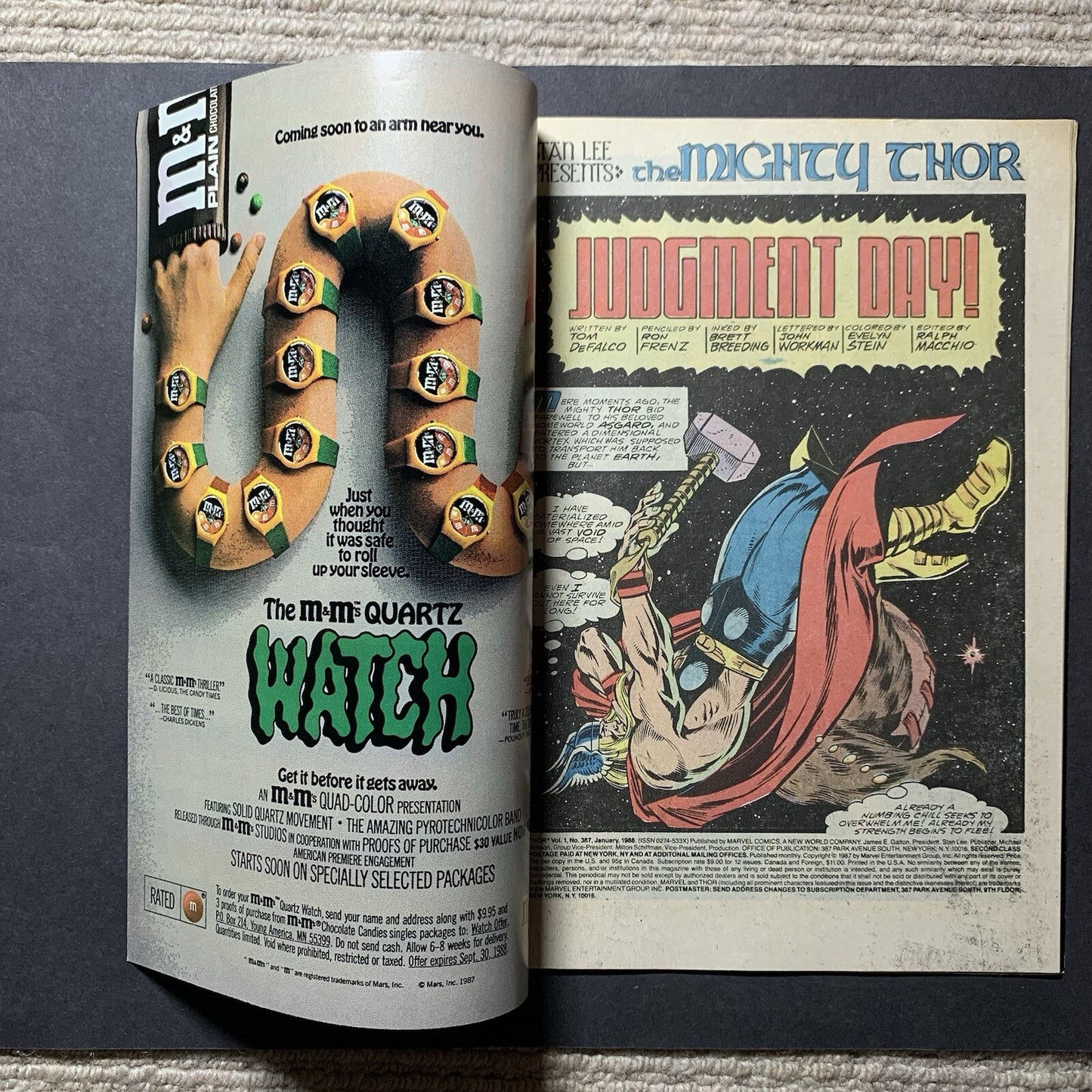 Thor 387/ Copper Age Marvel Comics 1988