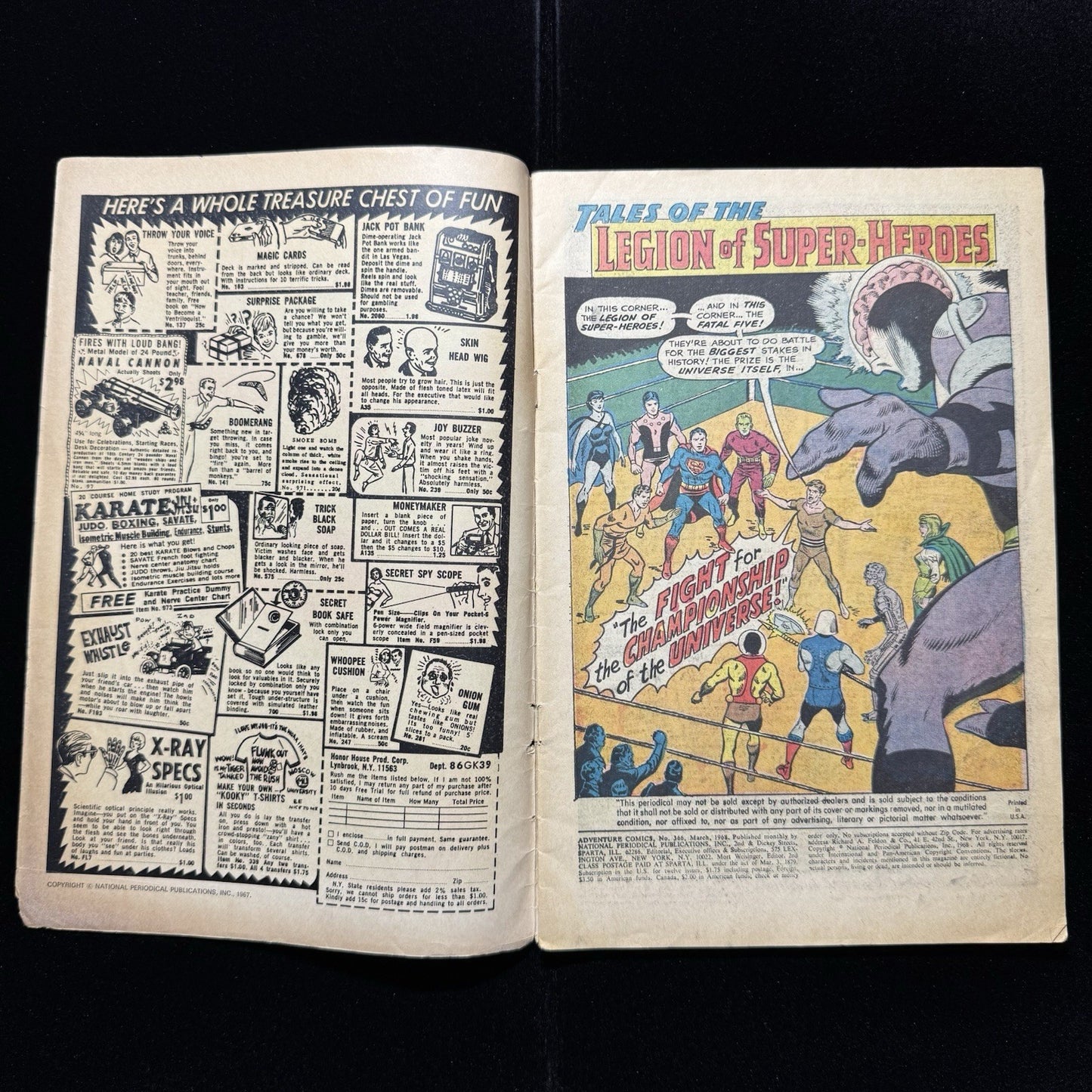 Adventure Comics 366 - Silver Age Dc Comics 1966