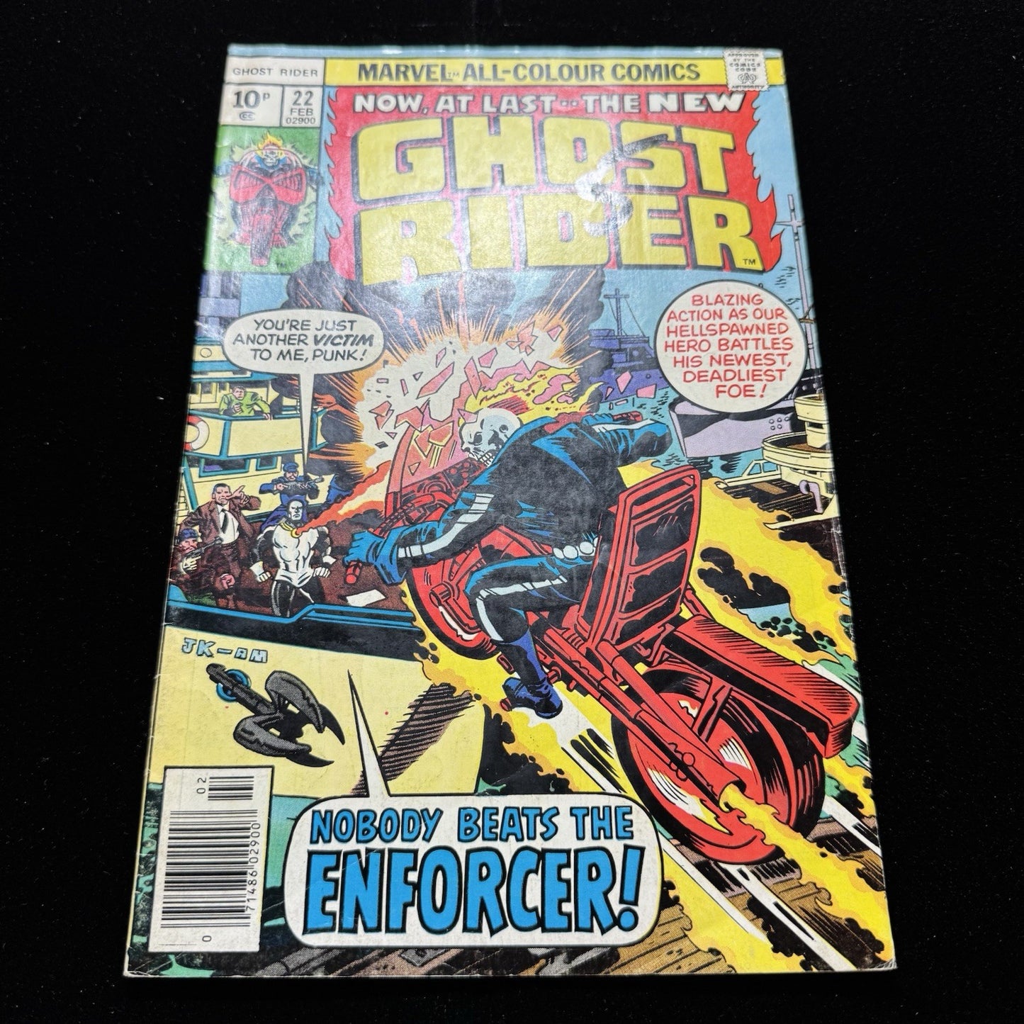 Ghost Rider 22 - 1st Appearance Of Enforcer - Bronze Age Marvel Comics 1977
