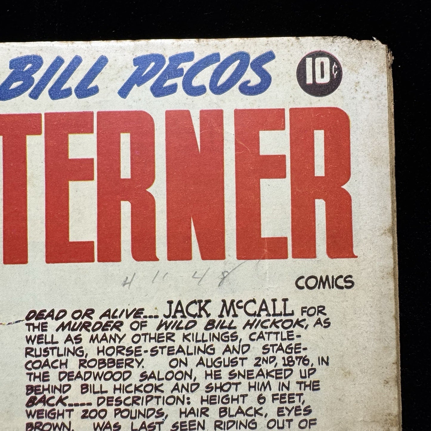 Westerner 14 - Golden Age Orbit-Wanted Comics 1948