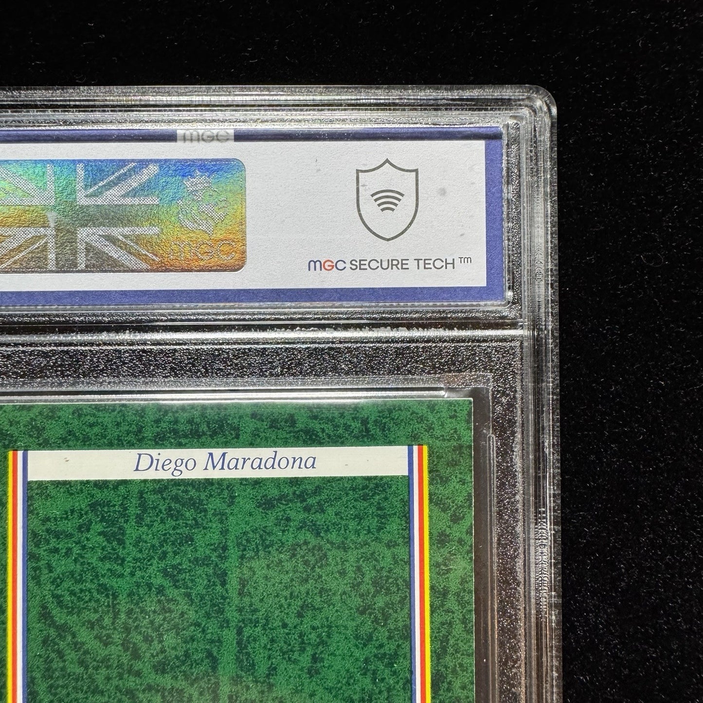 1987 Question of Sport Diego Maradona UK PrintMGC 8 Graded Card