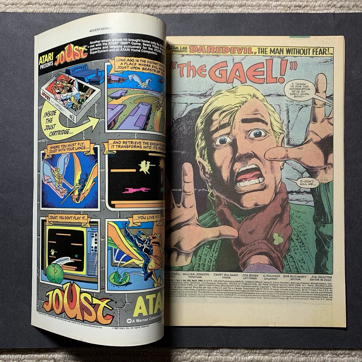 Daredevil 205/ Copper Age Marvel Comics 1984