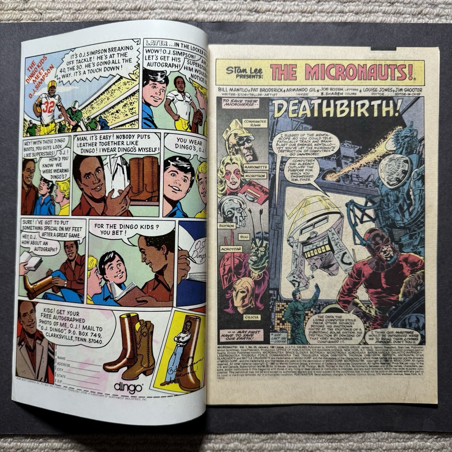 Micronauts 25 - Bronze Age Marvel Comics 1981