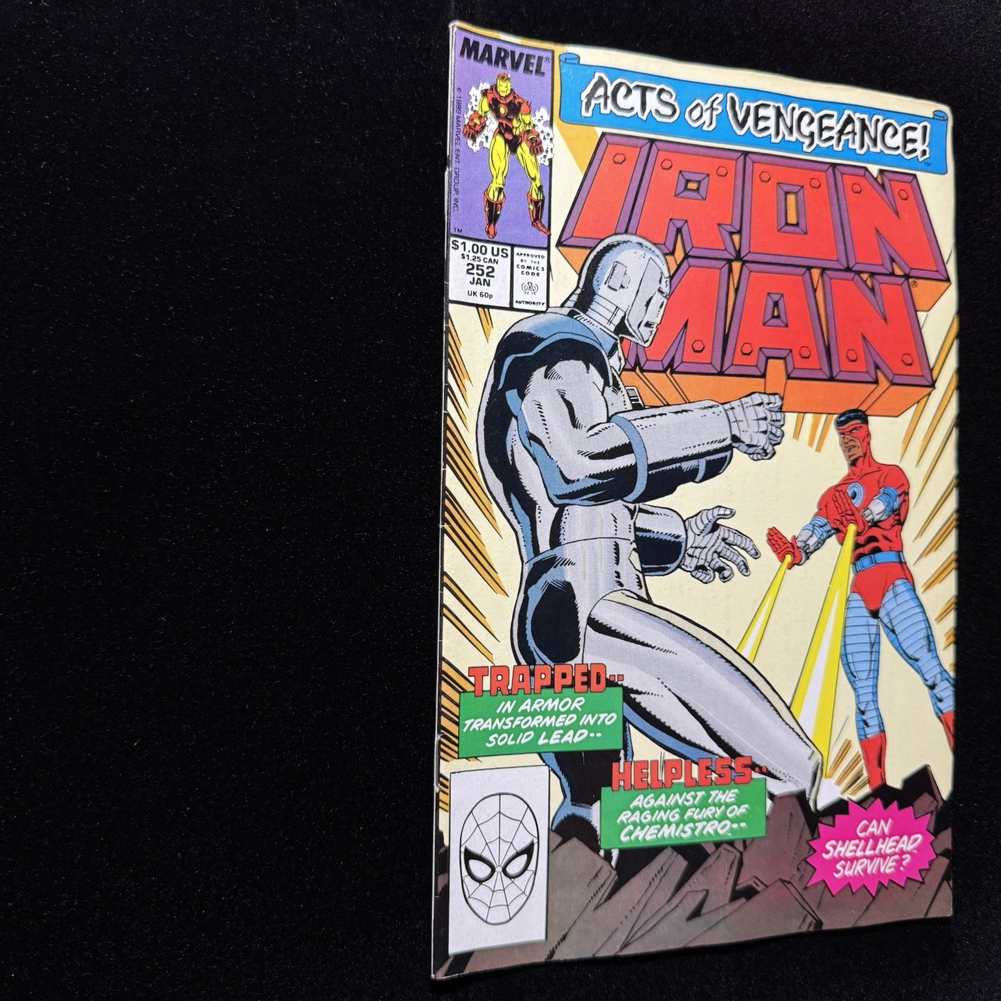 Iron Man 252 - Copper Age Marvel Comics 1990