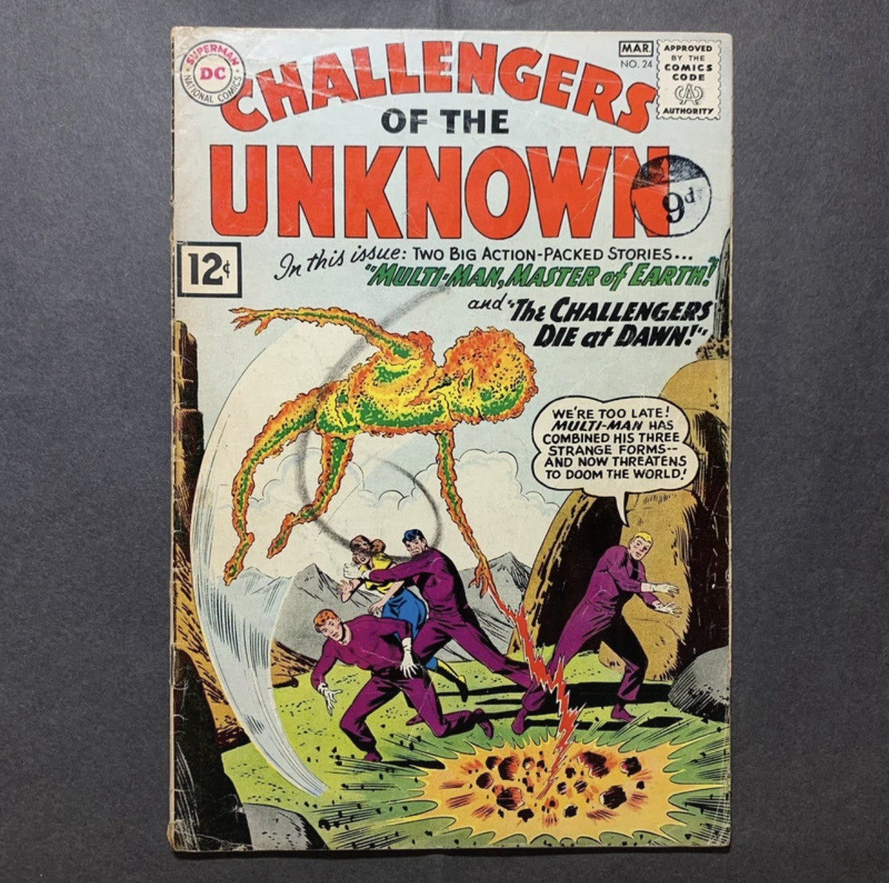 Challengers Of The Unknown 24 - Silver Age Dc Comics 1962