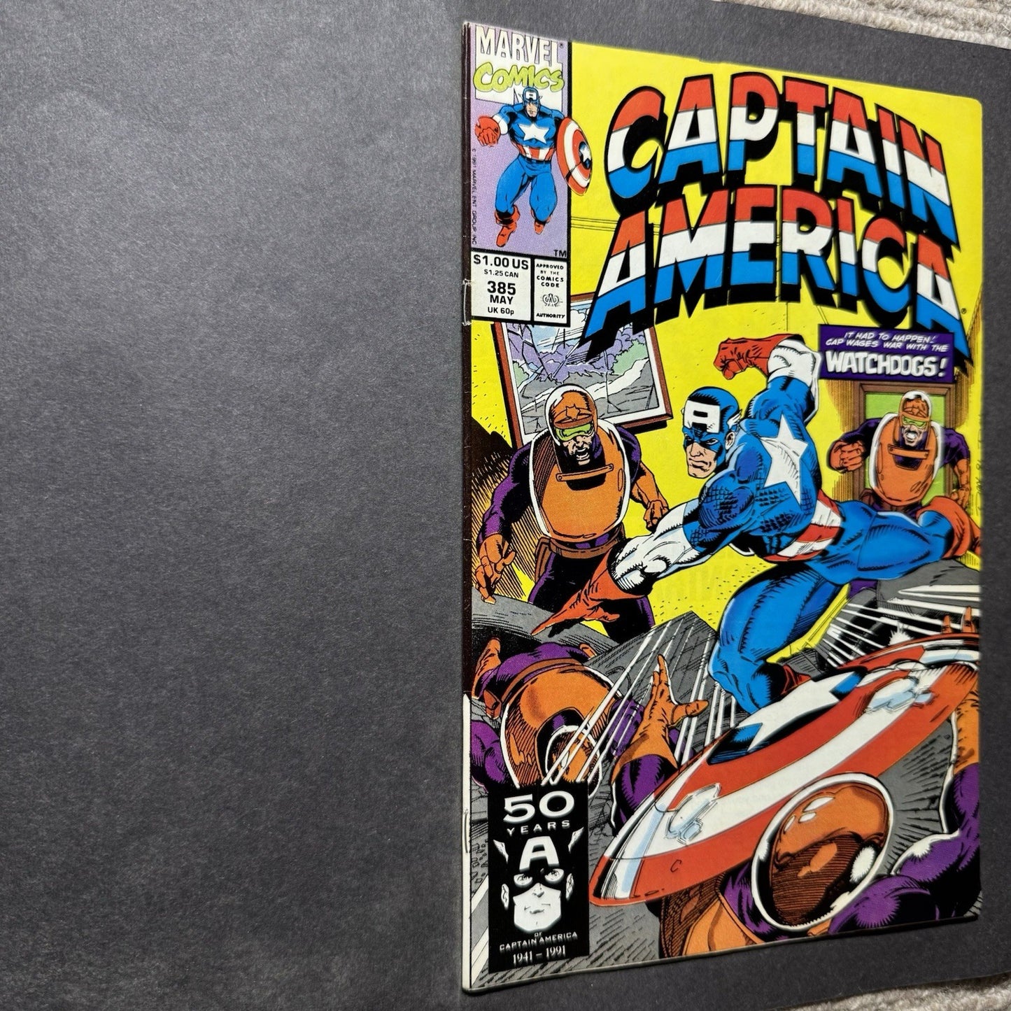 Captain America 385 - Copper Age Marvel Comics 1991