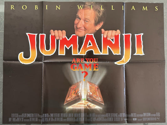 Jumanji 1995 Original UK Quad Poster – Folded – Vintage Cinema Poster