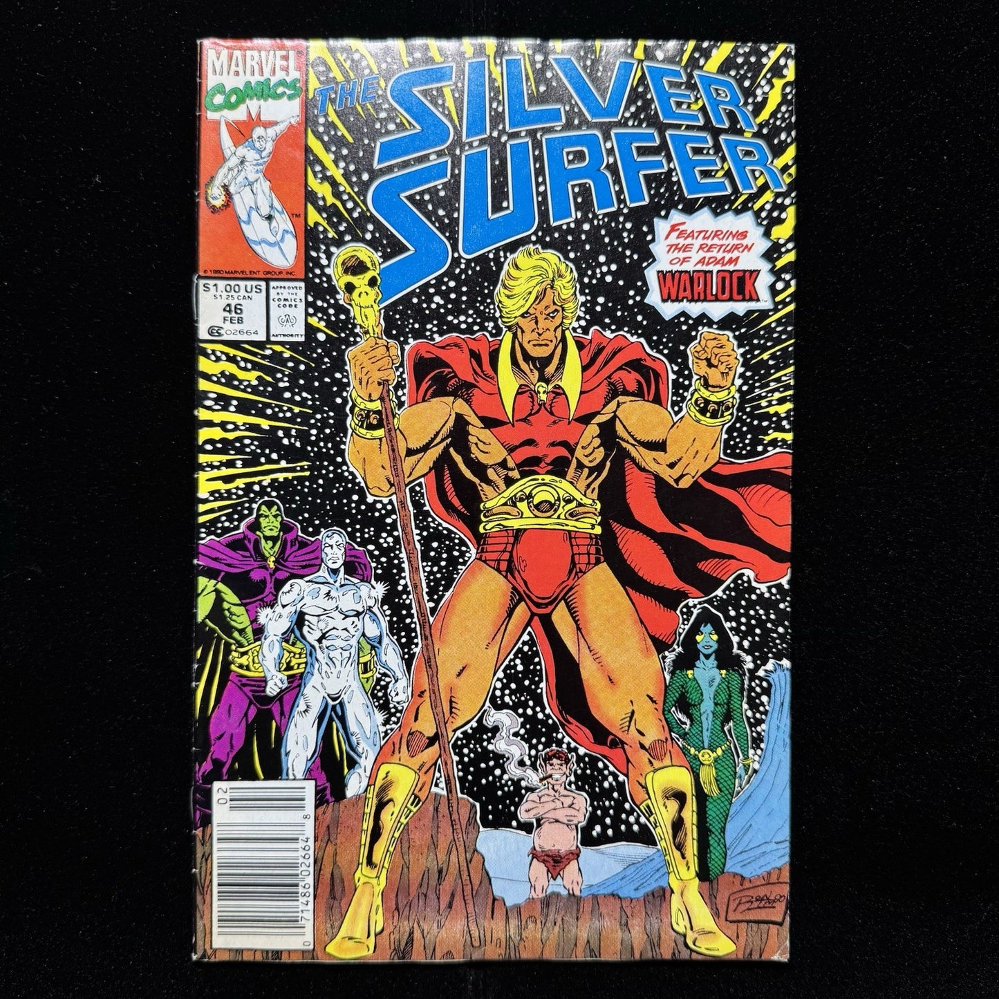 Silver Surfer 46 - Newsstand - Copper Age Marvel Comics 1991