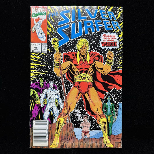 Silver Surfer 46 - Newsstand - Copper Age Marvel Comics 1991