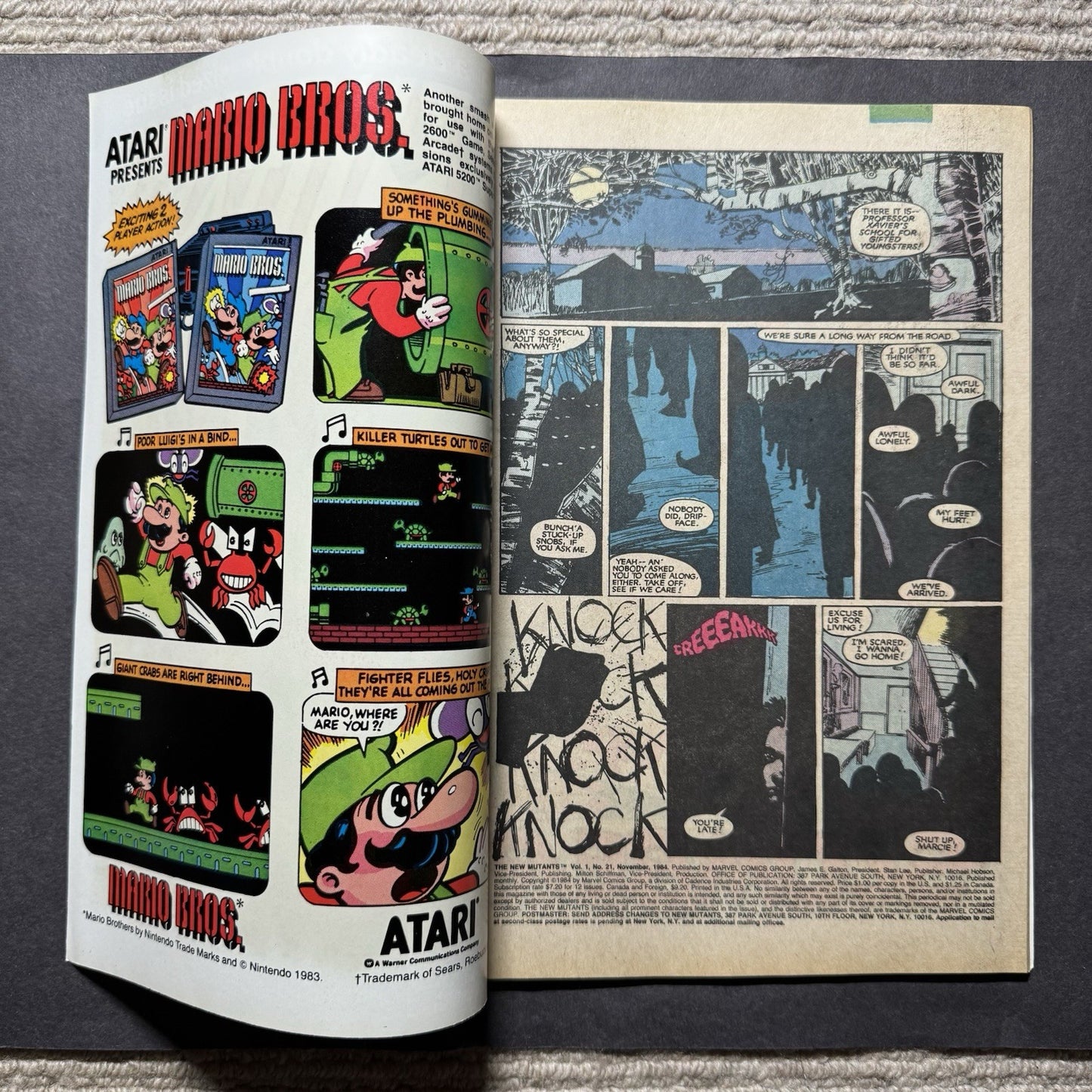 New Mutants 21 - 1st Full App Of Warlock - Copper Age Marvel Comics 1984