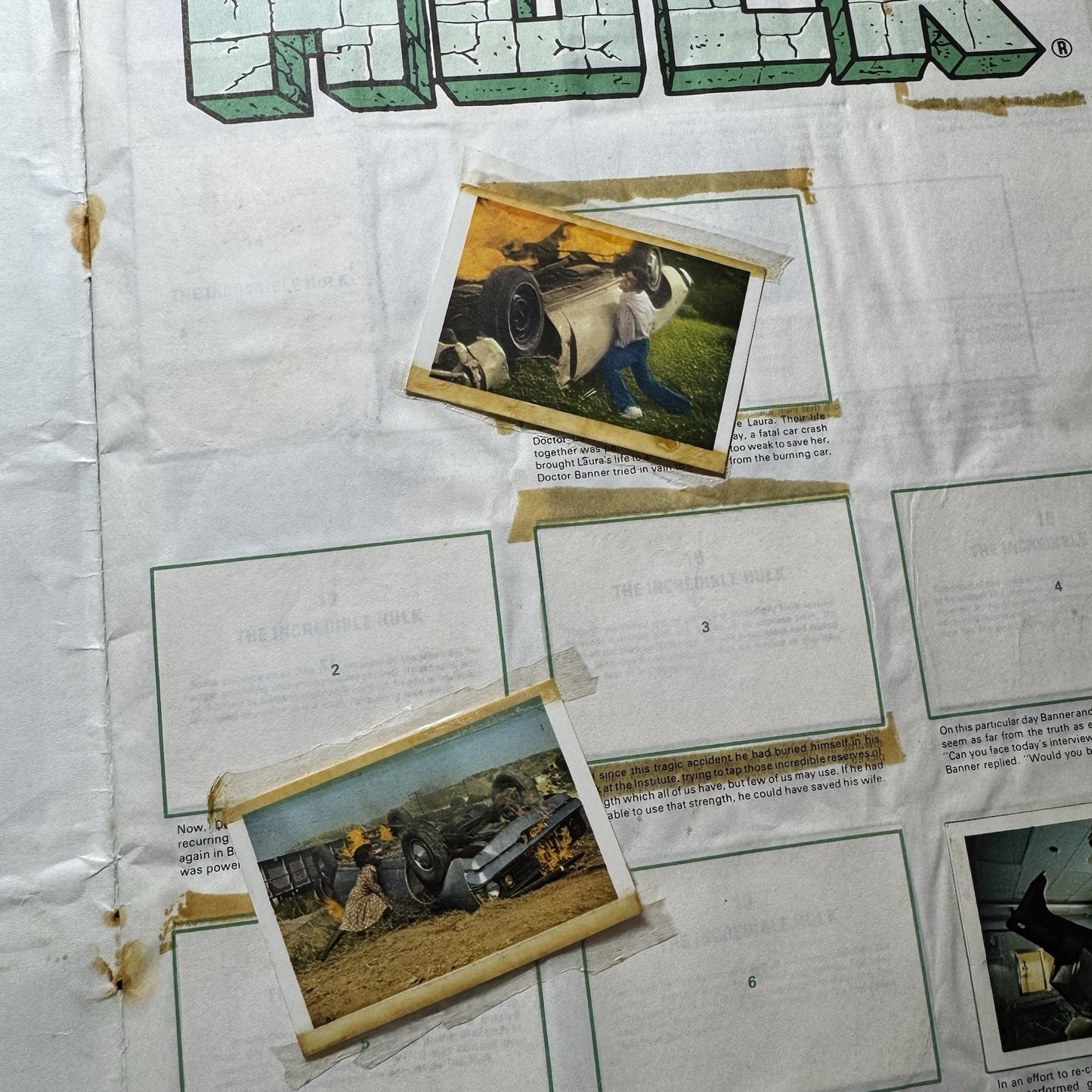 The Incredible Hulk 1979 Sticker Album UK – Marvel – Vintage Collectable