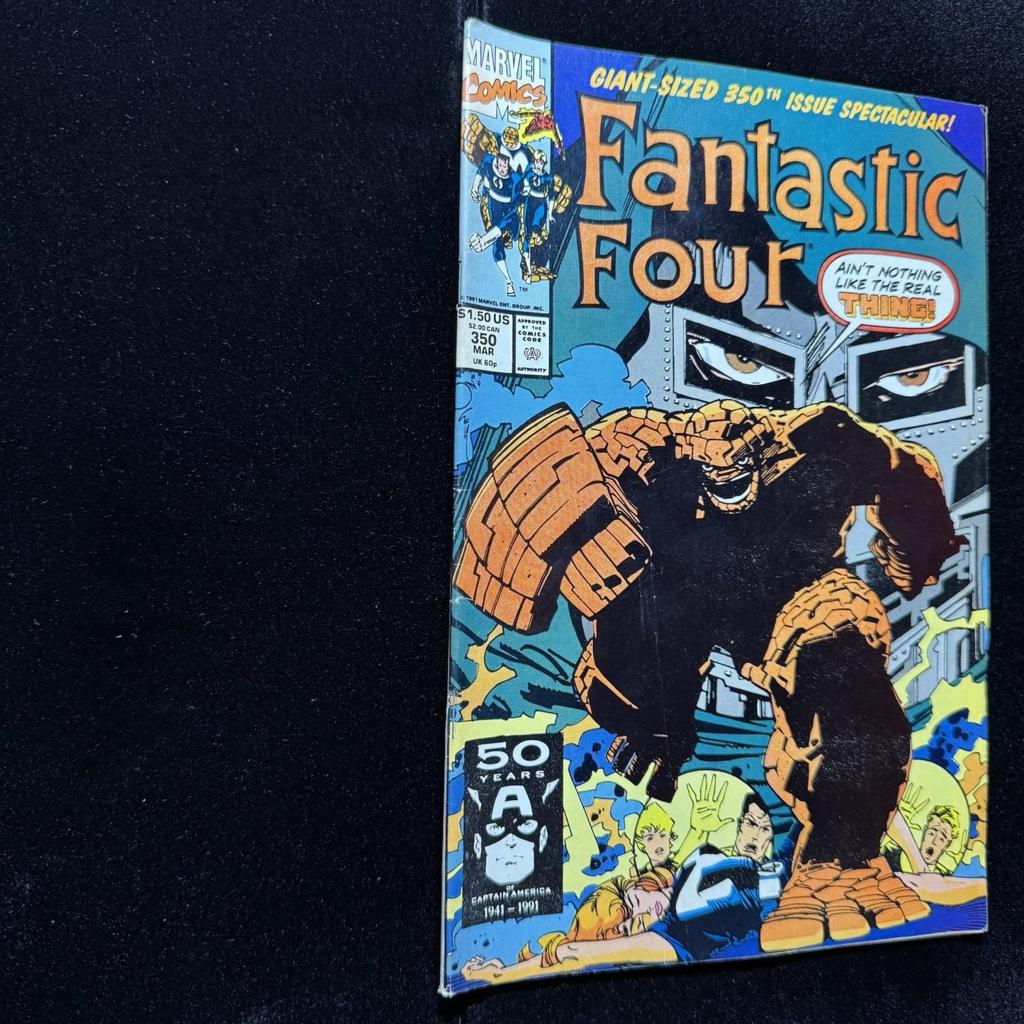 Fantastic Four 350 - Doctor Doom Cover - Copper Age Marvel Comics 1991