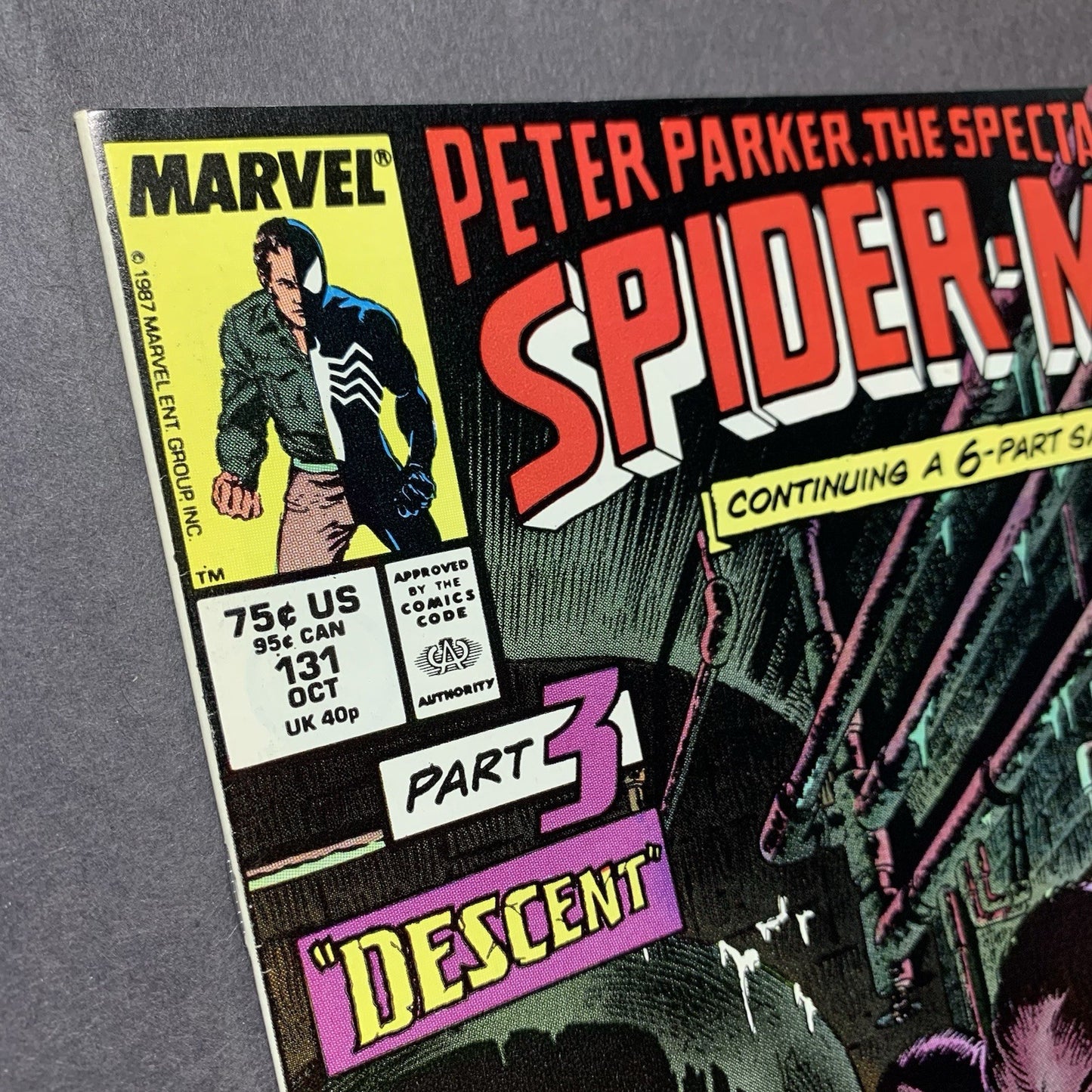 Spectacular Spider-Man 131/ Copper Age Marvel Comics 1987/ High Grade