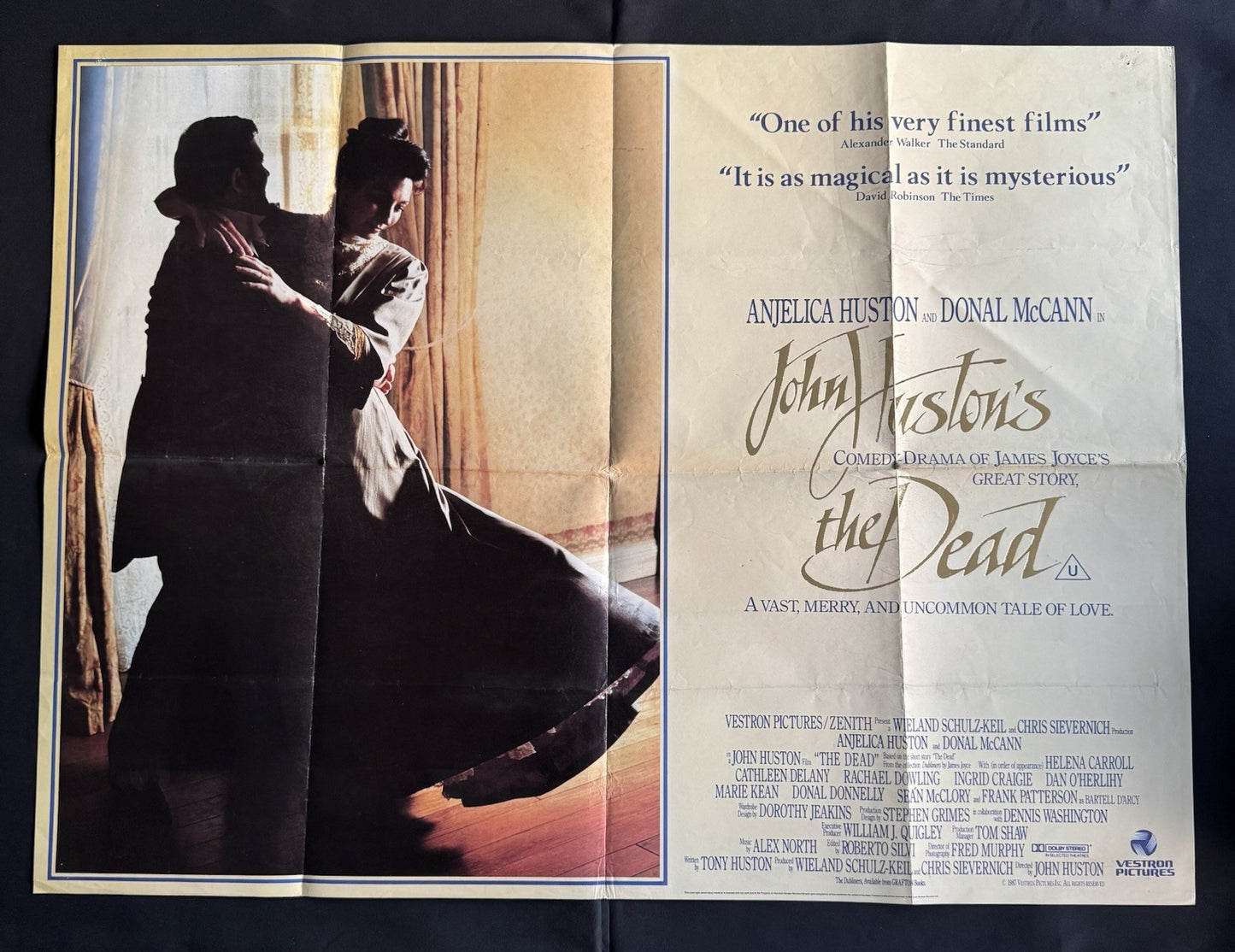 The Dead 1987 Original UK Quad Cinema Poster - Gold Foil Title - Scarce