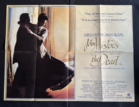 The Dead 1987 Original UK Quad Cinema Poster - Gold Foil Title - Scarce