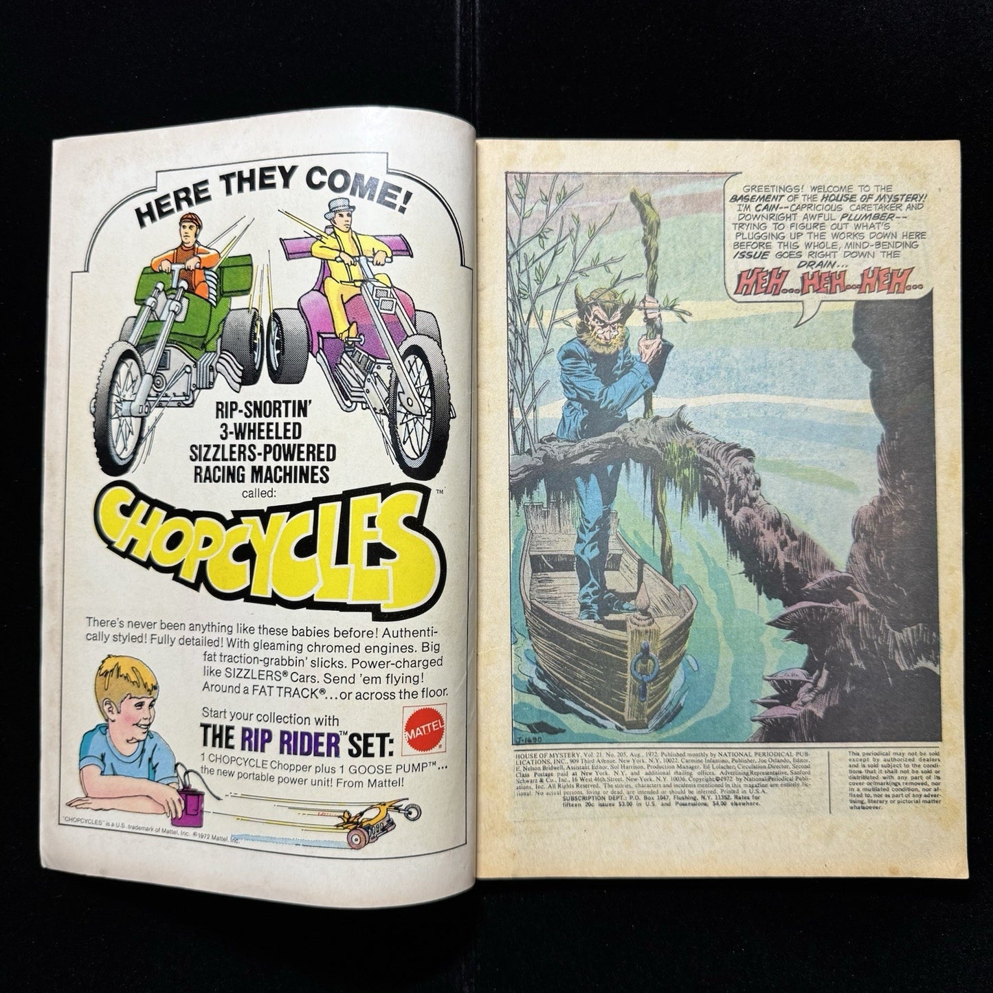 House Of Mystery 205 - Stunning Cover Horror - Bronze Age Dc Comics 1971