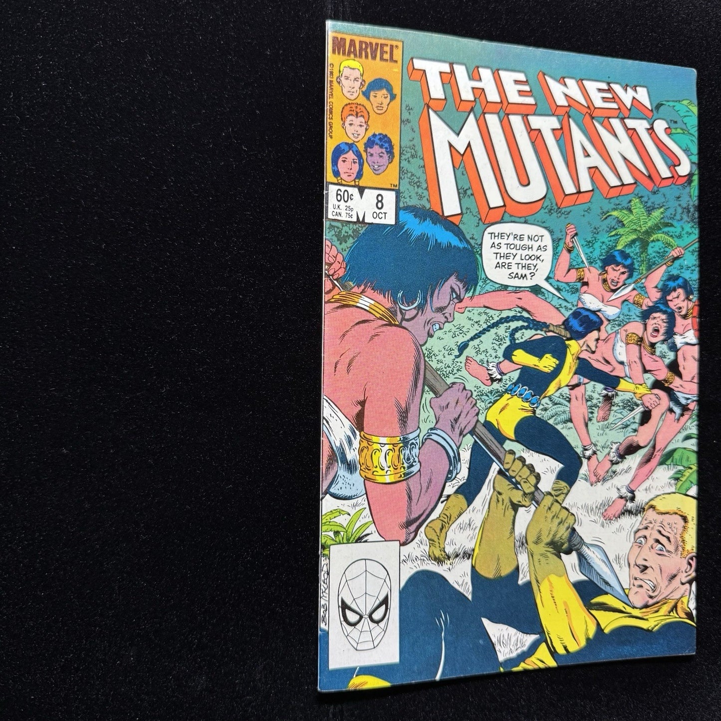 New Mutants 8 - 1st app + origin of Magma -  Bronze Age Marvel Comics 1983