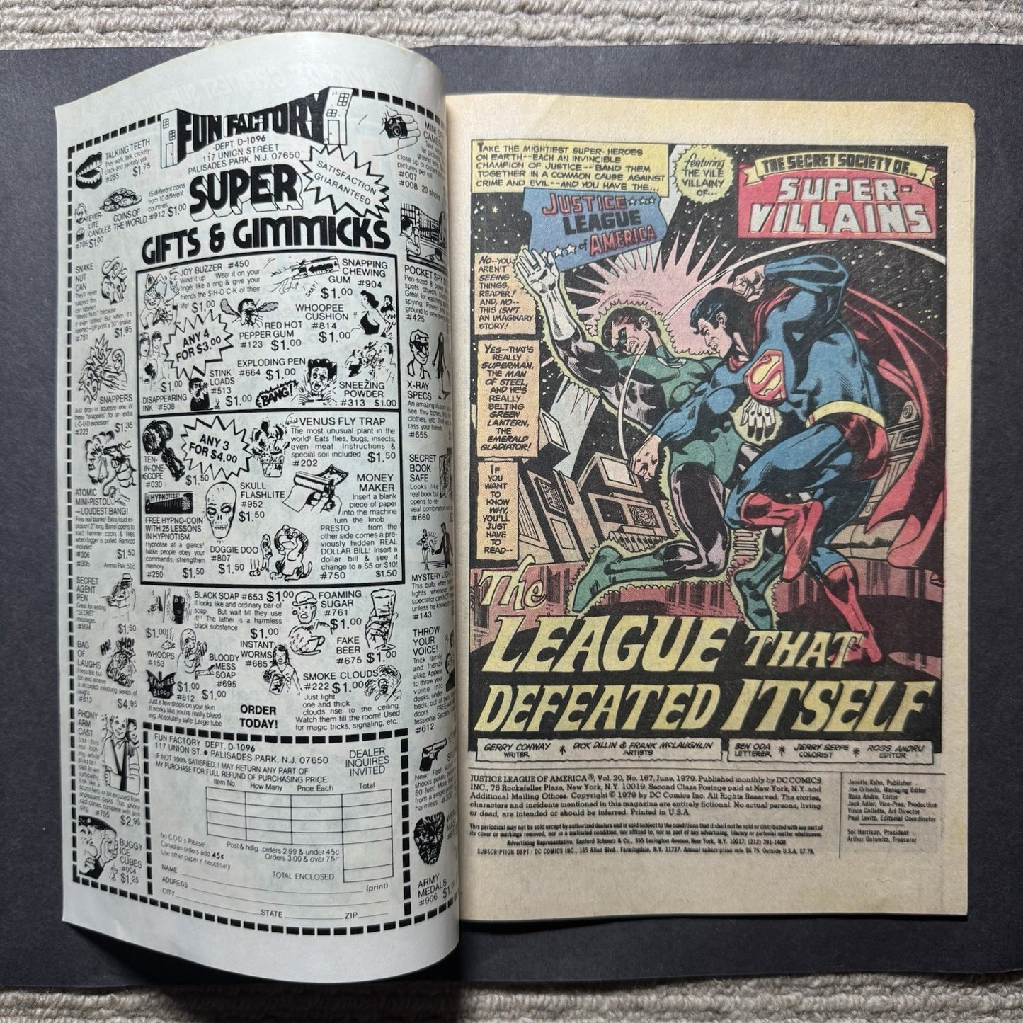Justice League 167 - Bronze Age Dc Comics 1979