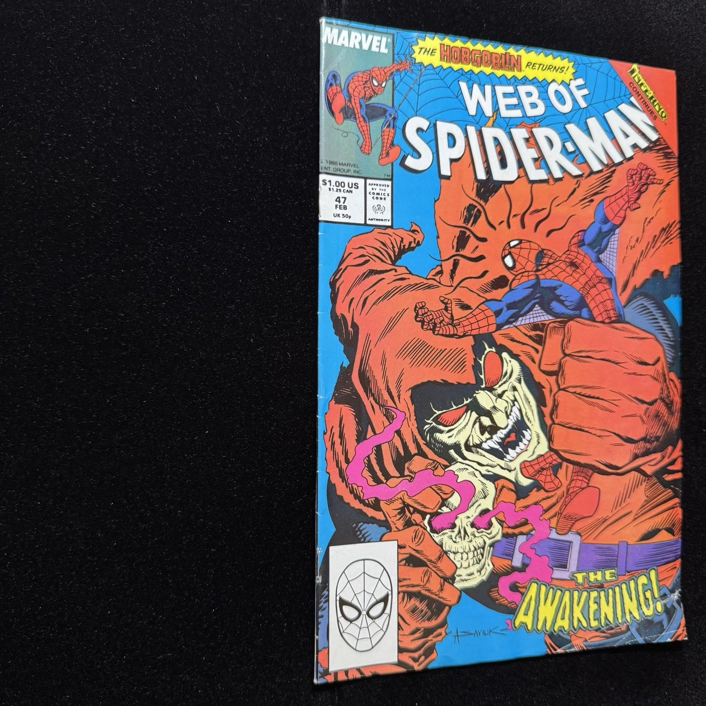 Web Of Spider-Man 47 - Copper Age Marvel Comics 1989