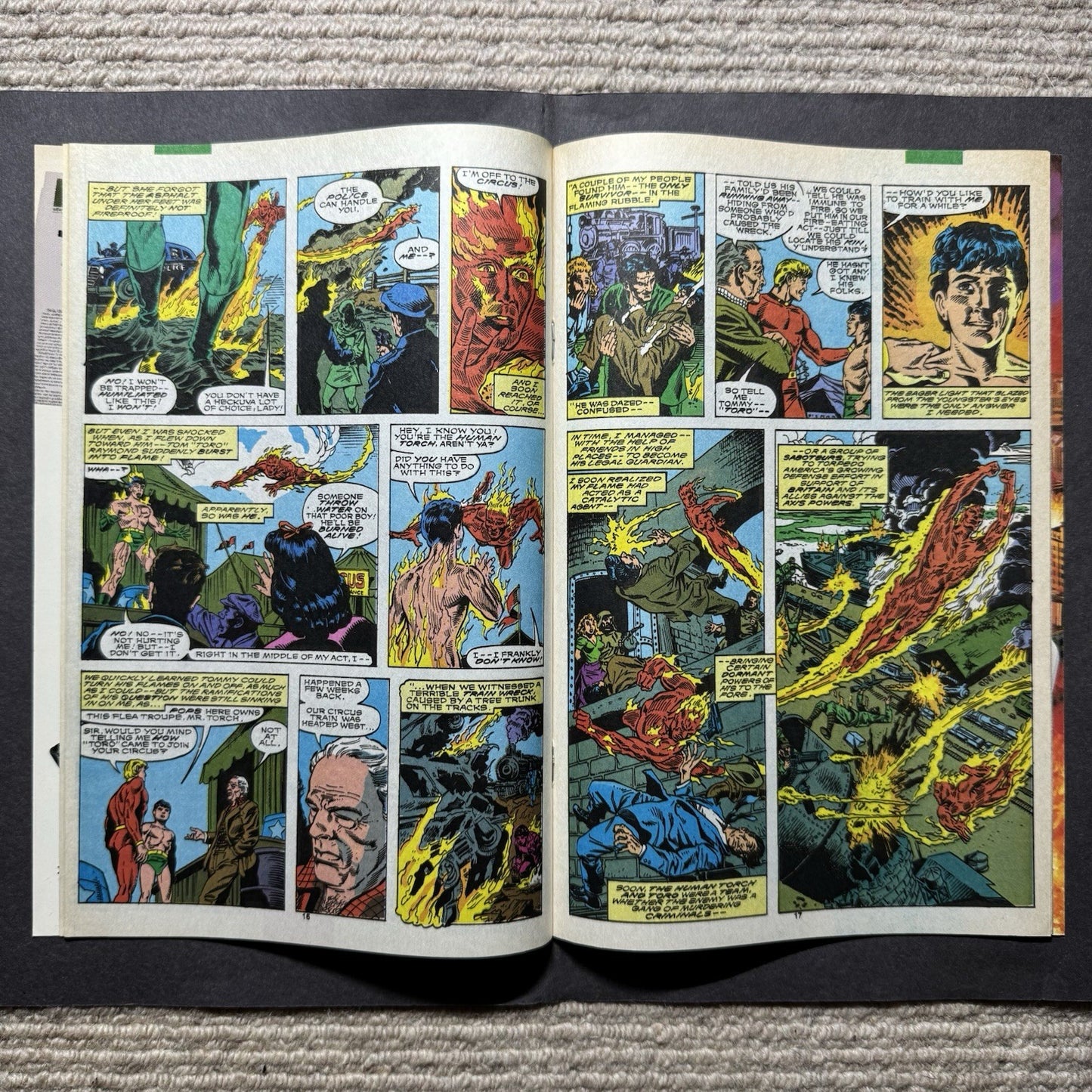 Human Torch 1-4 Full Set/ Copper Age Marvel Comics 1990