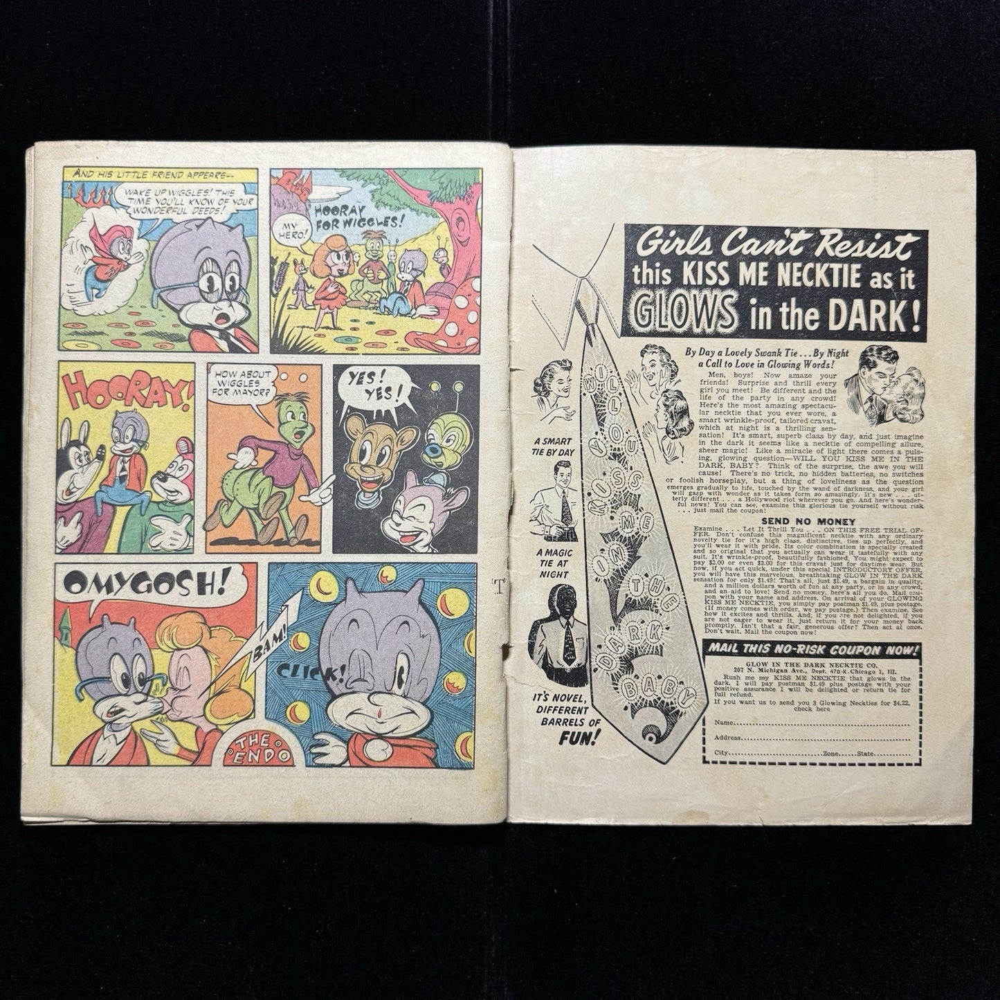Taffy Comics 1 - 1st Appearance Of Wiggles - Golden Age Rural Home Comics 1945