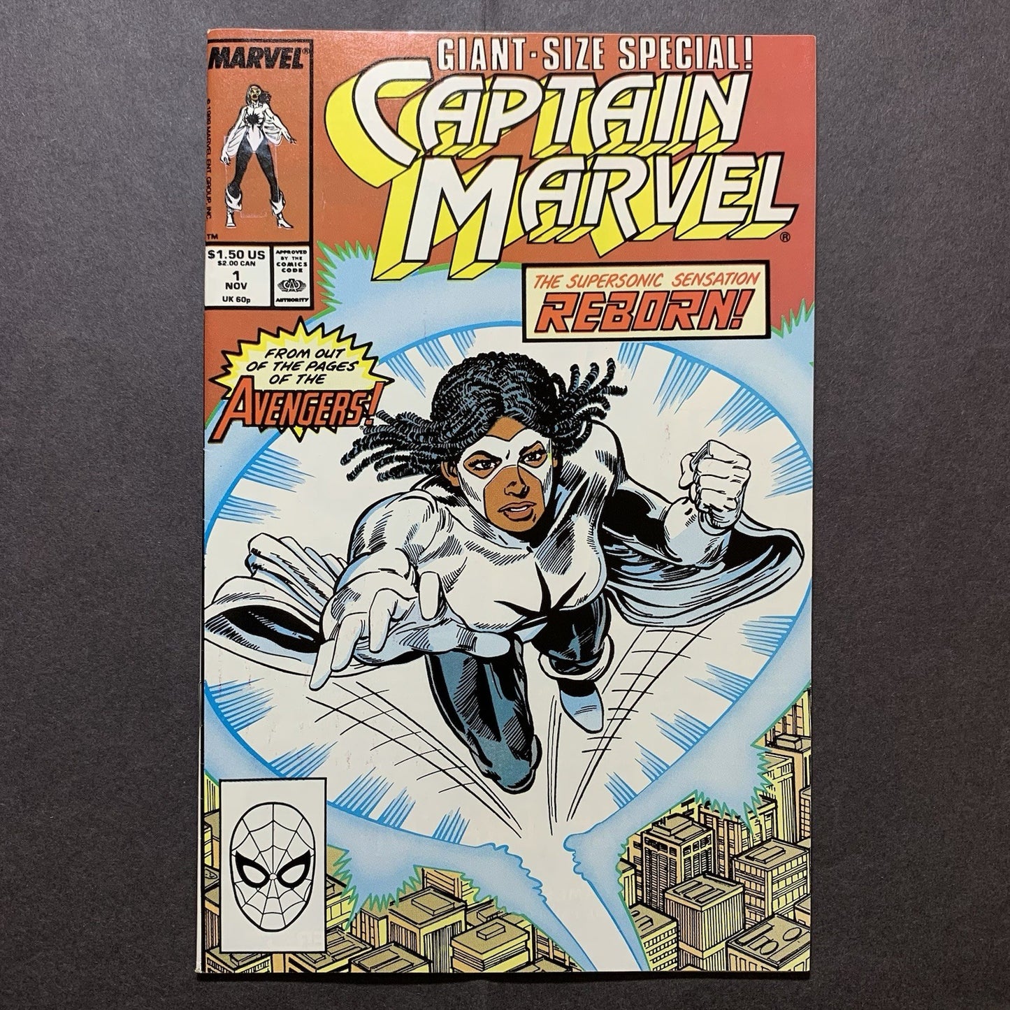 Giant Size Captain Marvel 1 - Copper Age Marvel Comics 1989