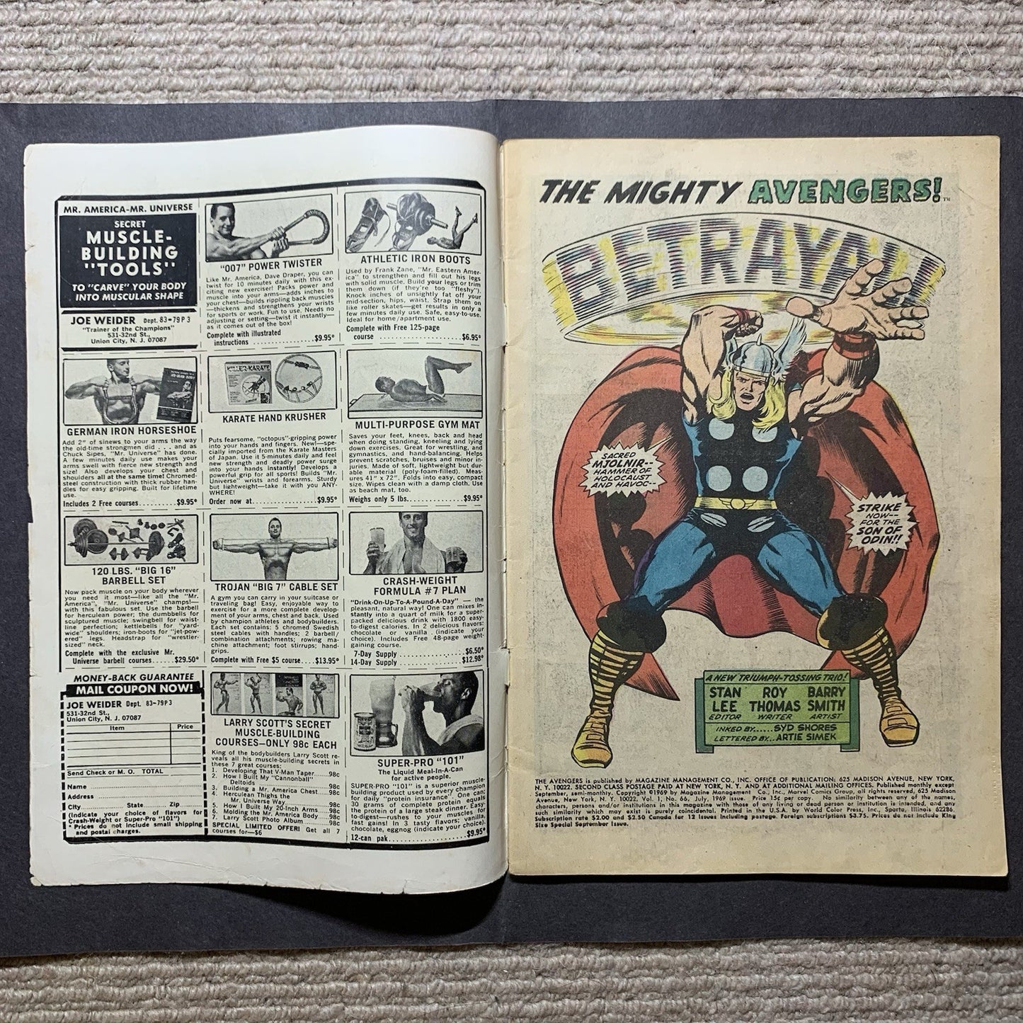 Avengers 66/ Silver Age Marvel Comics 1969