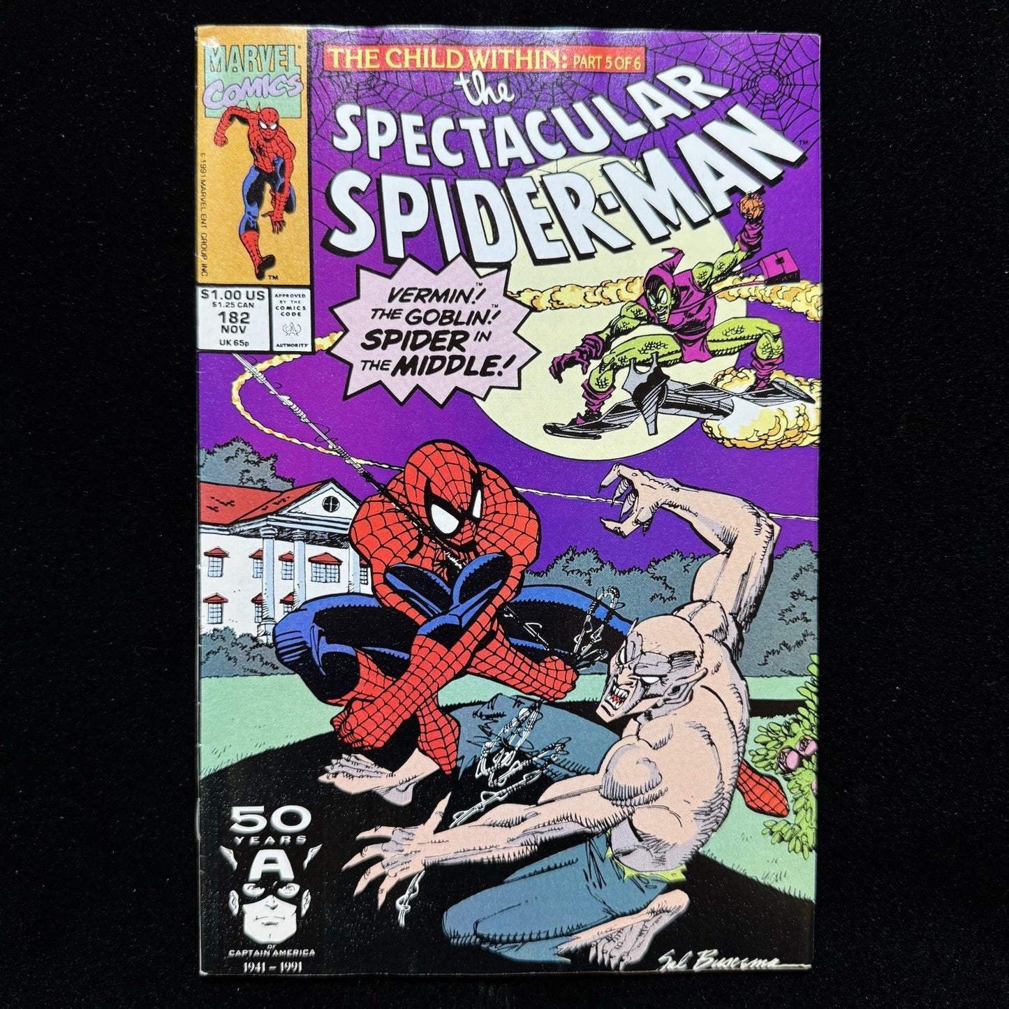 Spectacular Spider-Man 182 - Copper Age Marvel Comics 1991