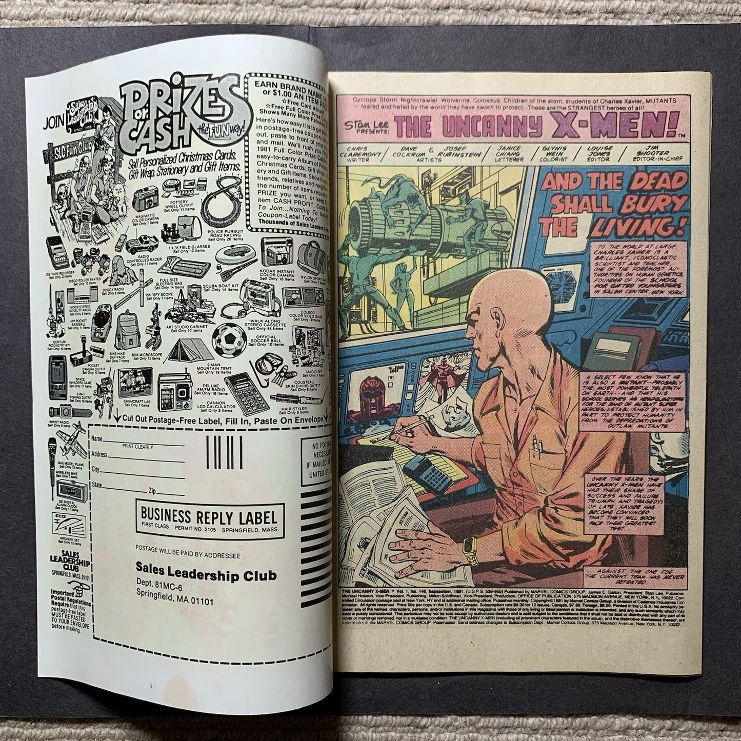Uncanny x-men 149/ Bronze Age Marvel Comics 1981